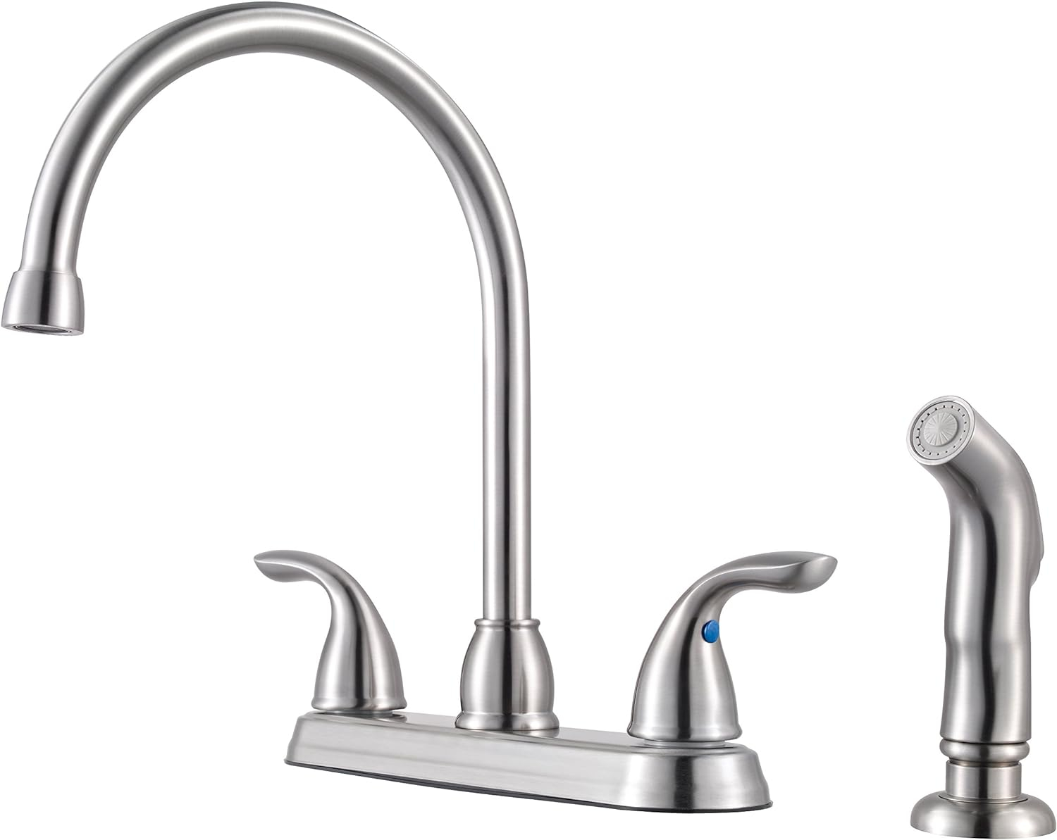 Stainless Steel High Arc Kitchen Faucet with Pull-out Spray