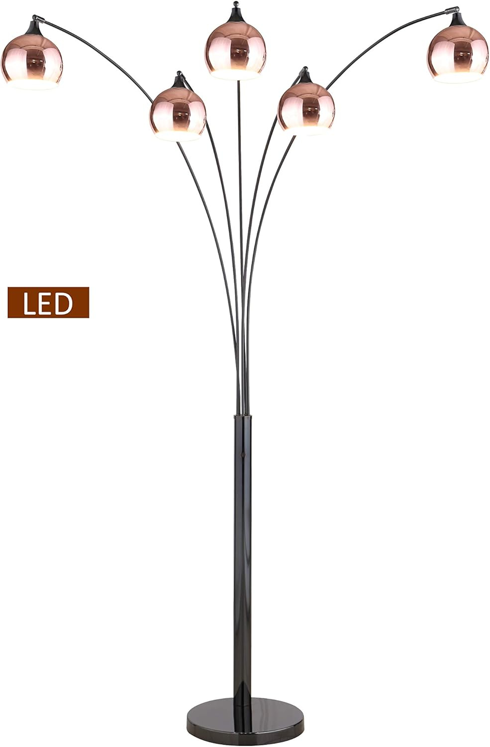 Artiva USA Amore 86" Two-Tone LED Floor Lamp with Dimmer 5000 Lumen