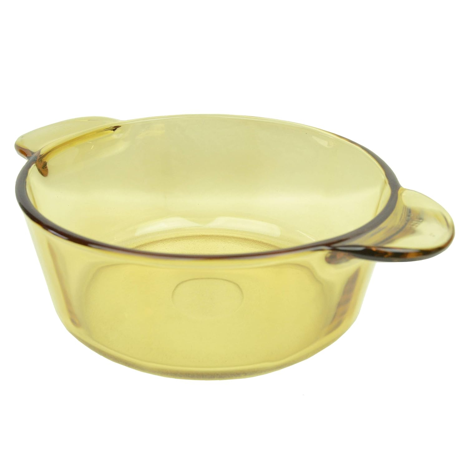 Visions VM1.25 1.25L Amber Glass Tinted Casserole Dutch Oven Dish