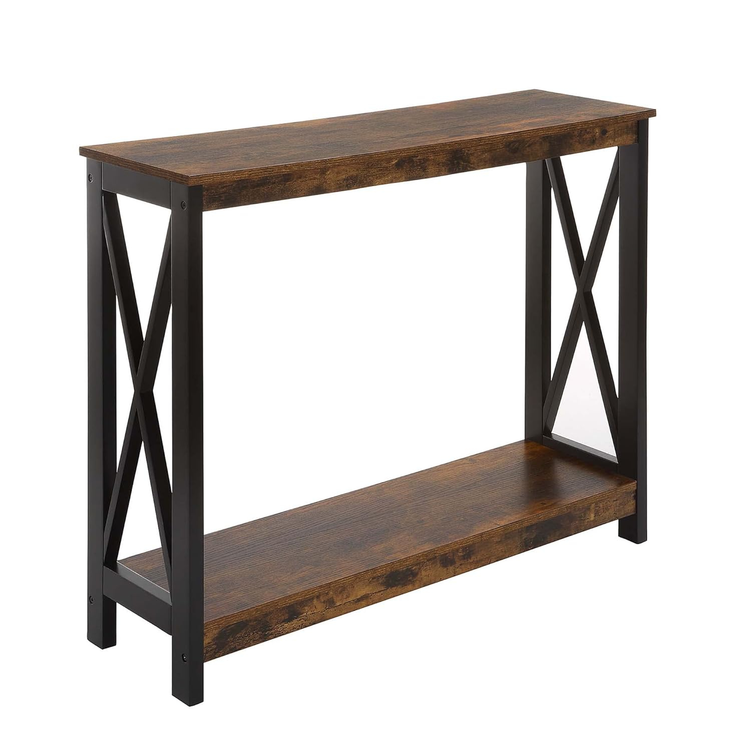 Convenience Concepts Oxford Console Table with Shelf, Coral