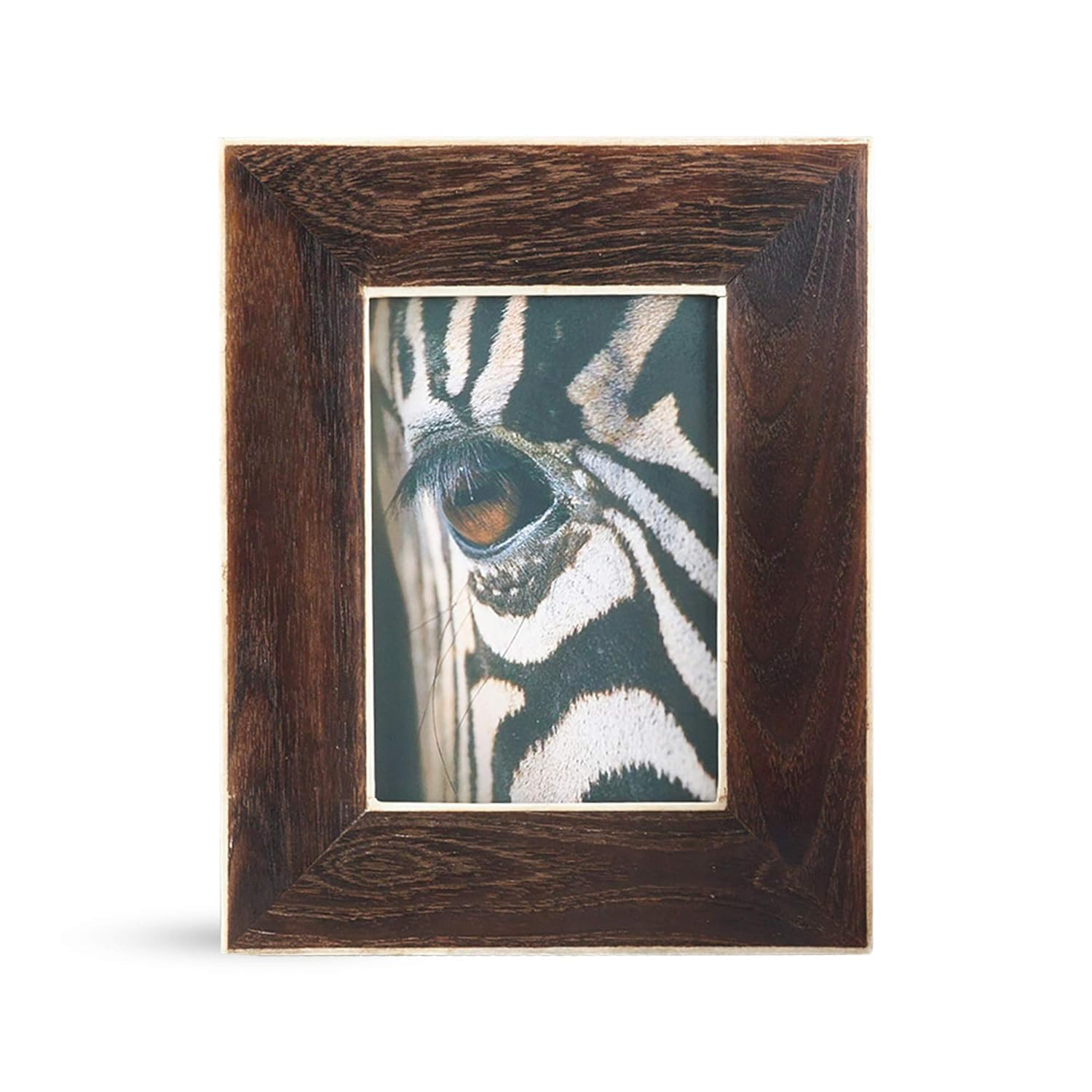 Classic 5x7 White Wooden Angular Corner Photo Frame