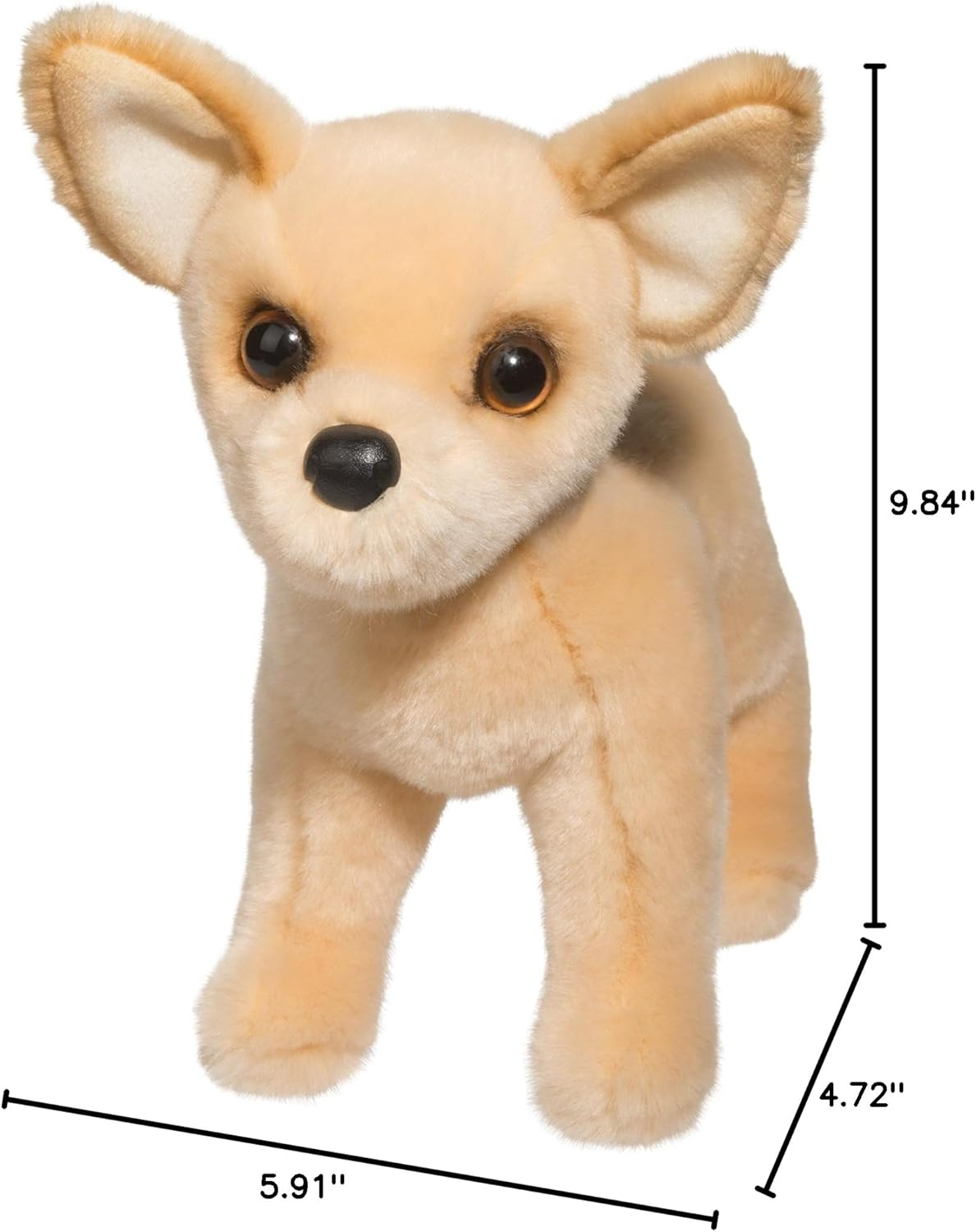 Douglas Cuddle Toys Carlos Chihuahua Plush Dog 10" L