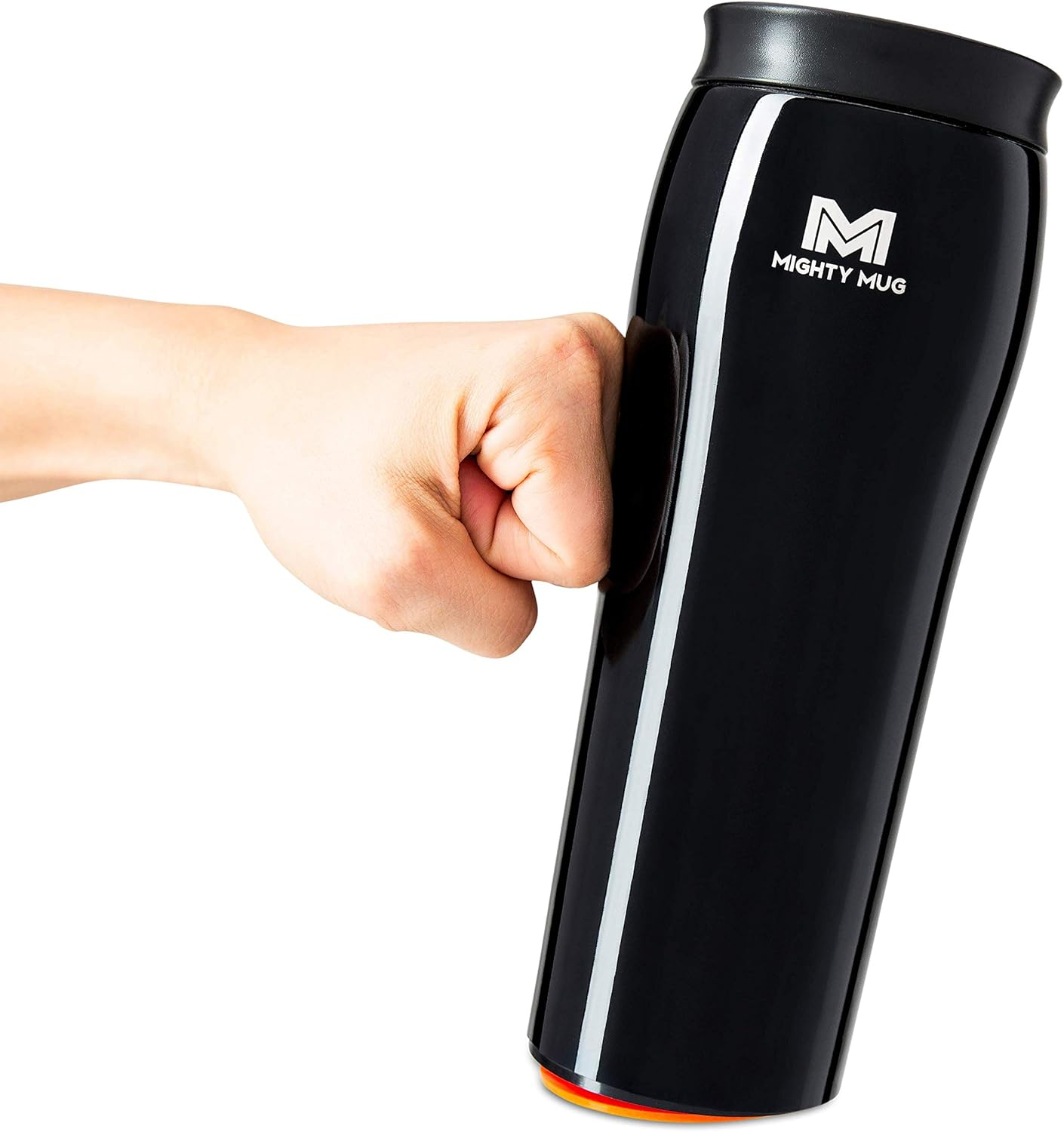 Mighty Mug | The Untippable Mug | Grips When Hit, Lifts for Sips | Insulated Stainless Steel Tumbler | Cupholder Friendly | Gifts for Women Men All | Leakproof | 6 Hour Hot / 24 Cold | 16oz | Midnight