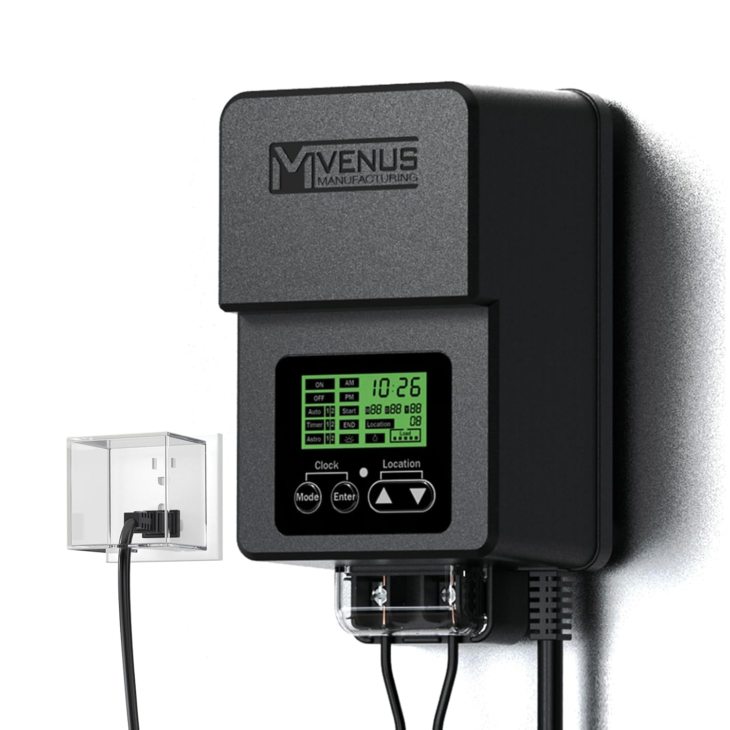 120W Outdoor Low Voltage Transformer with Timer and Photo Sensor, 120V AC to 15V AC Power Supply, Suitable for 12-15V Exterior Garden Landscape Lighting with ETL Listed