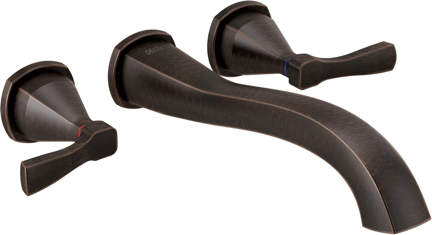 Delta T5776-Wl Stryke Double Handle Wall Mounted Tub Filler Trim - Bronze