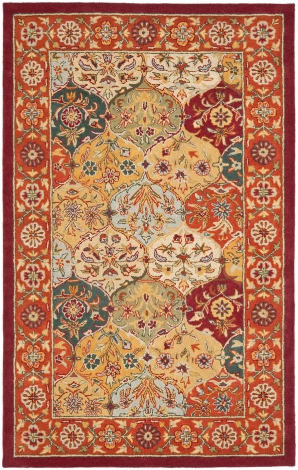 SAFAVIEH Heritage Woodville Oriental Wool Area Rug, Multi/Red, 12' x 15'