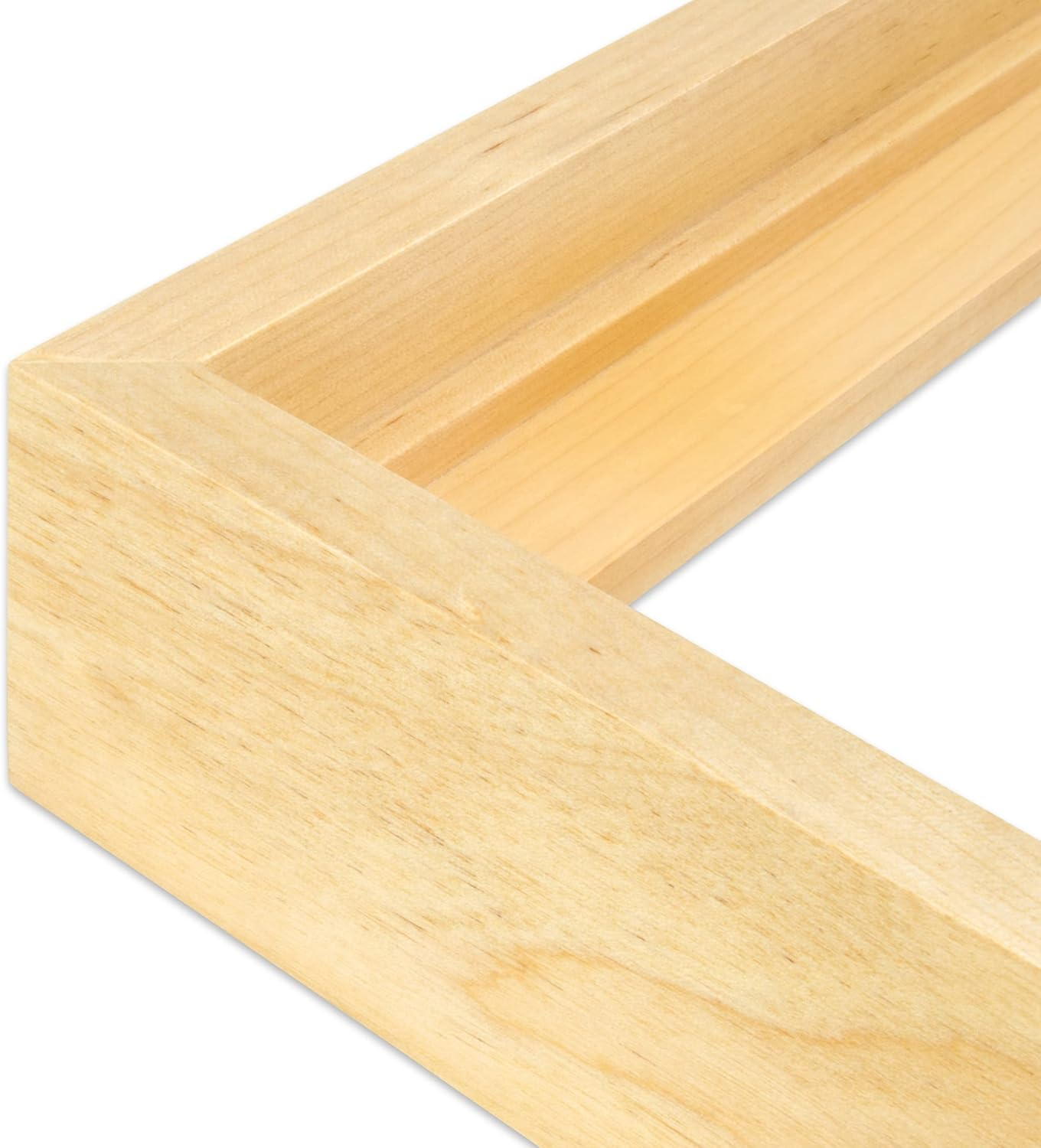 Ampersand Floater Frame - Bold, Maple, 18" x 24", 7/8"