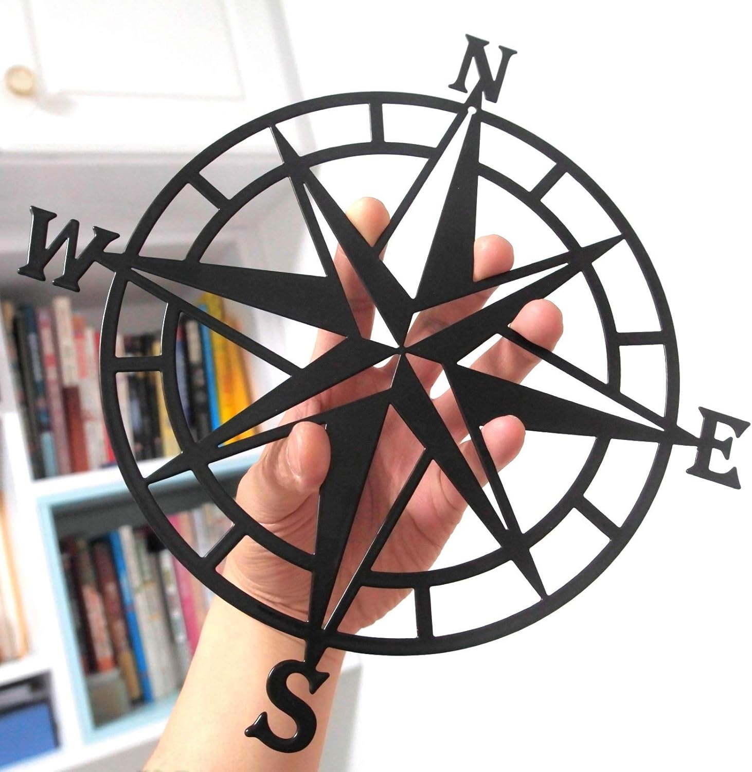 Apmemiss Clearance 11 Inches Metal Decorative Nautical Compass Wall Decor, Living Room Bedroom office Porch Garden Patio Signs Wall Hanging Art Beach theme Home Decoration