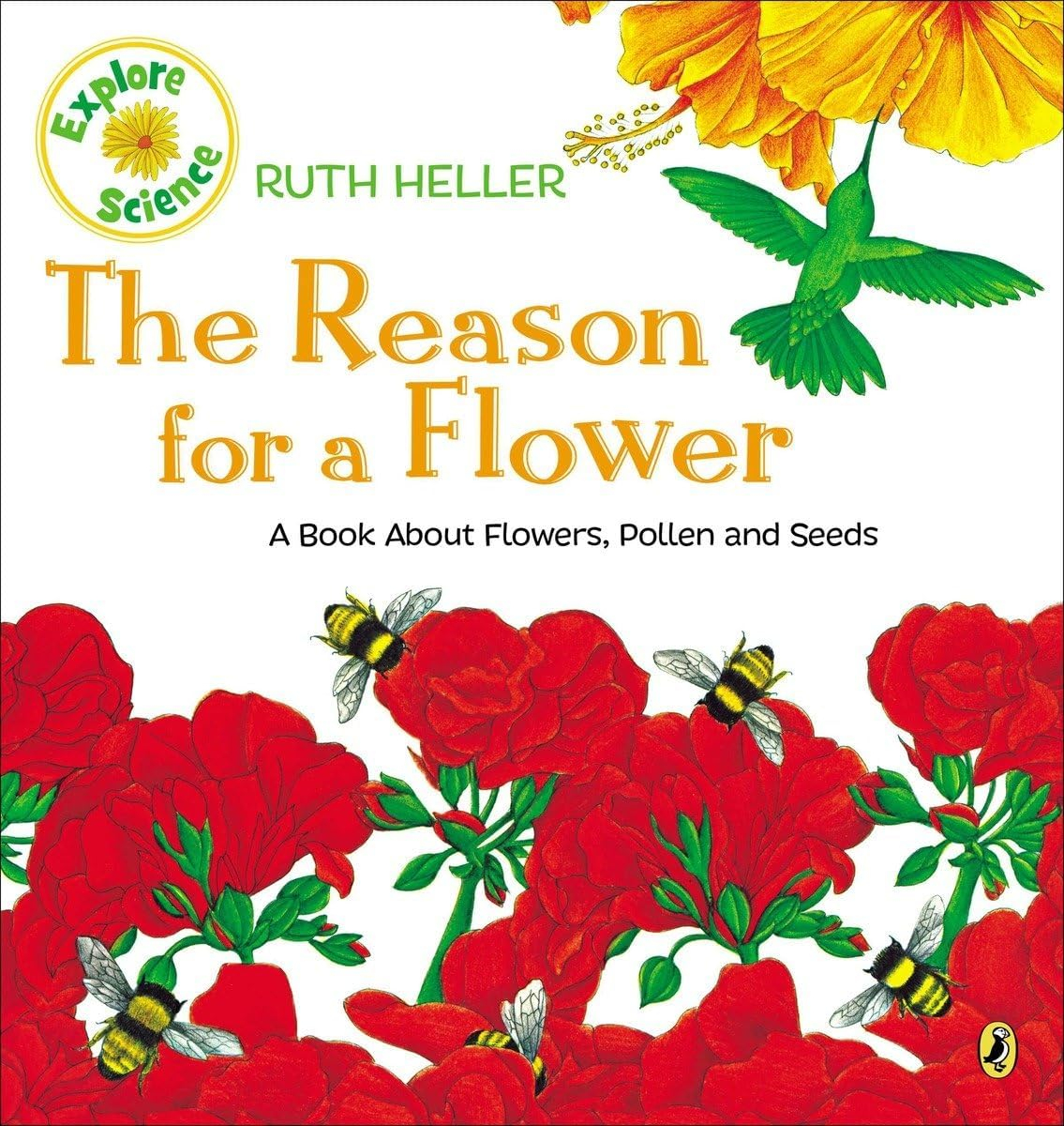 Colorful Paperback Kids' Science Book on Flowers and Seeds