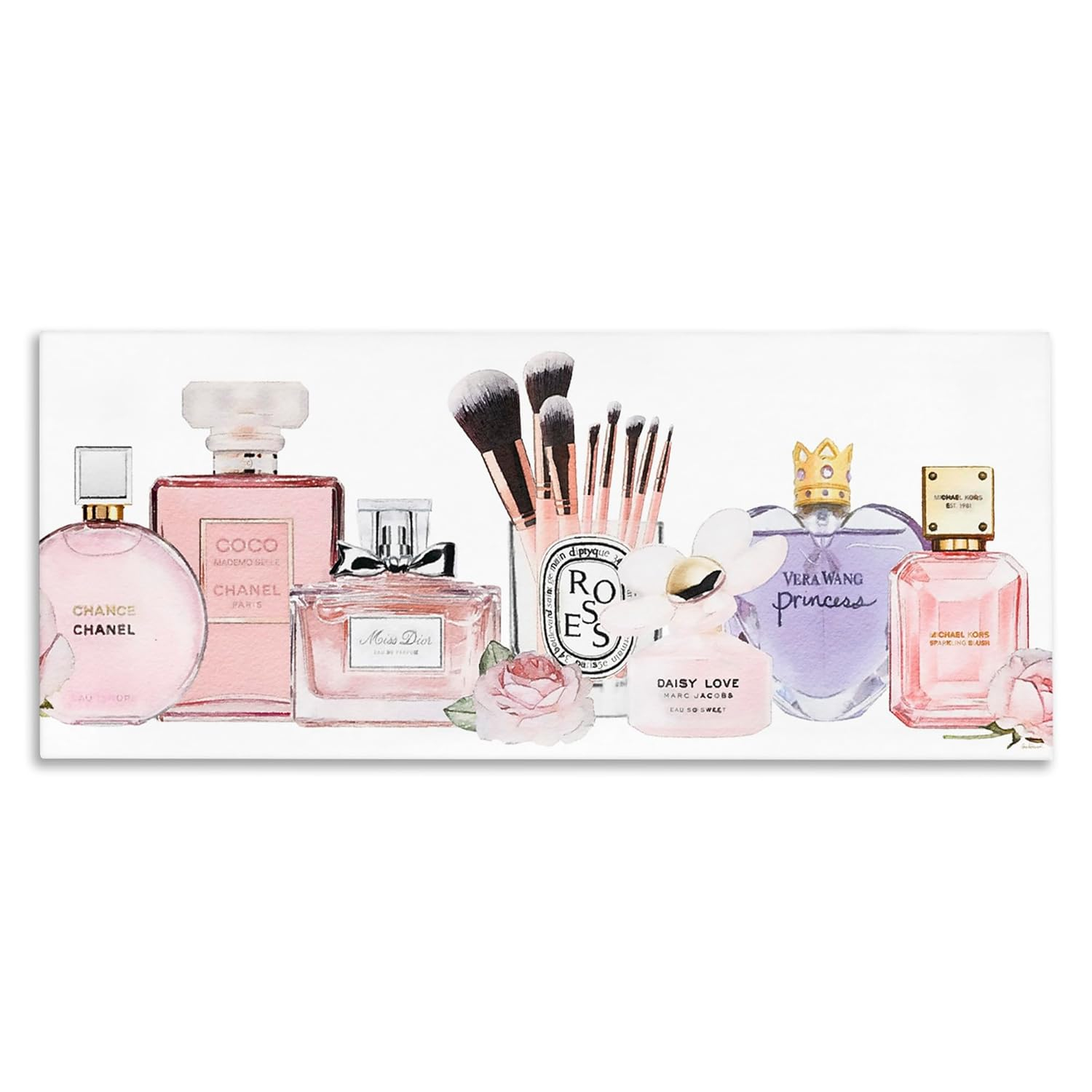 Stupell Industries Women's Fashion Fragrance Glam Accessories Canvas Wall Art by Amanda Greenwood