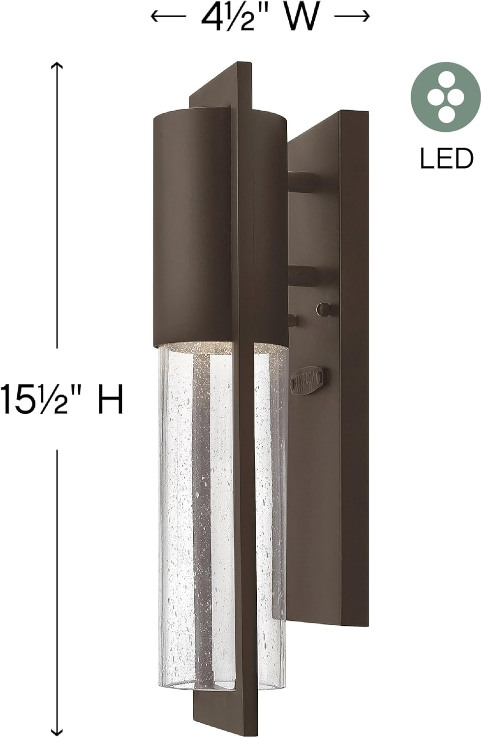 Hinkley Lighting 1326-Ll Shelter 1 Light 15-1/2" Tall Outdoor Wall Sconce W