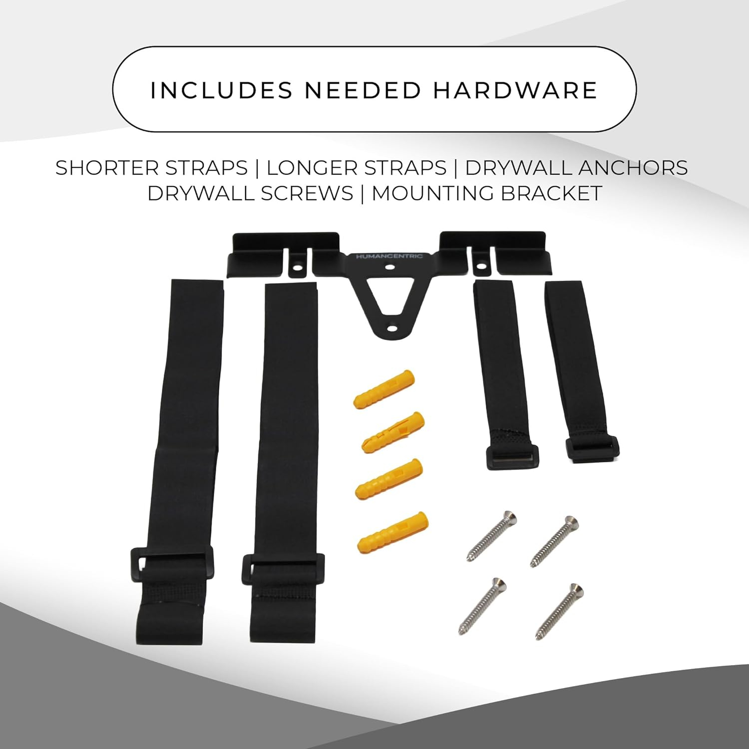 Universal Wall Mount (Black) | Adjustable Mount for Cable Boxes, DVD Players, Routers, Modems, and More