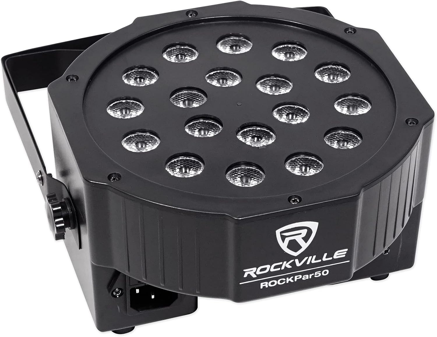 Rockville RockPAR50 LED RGB Compact Par Can DJ/Club DMX Wash Light+Dual Bracket