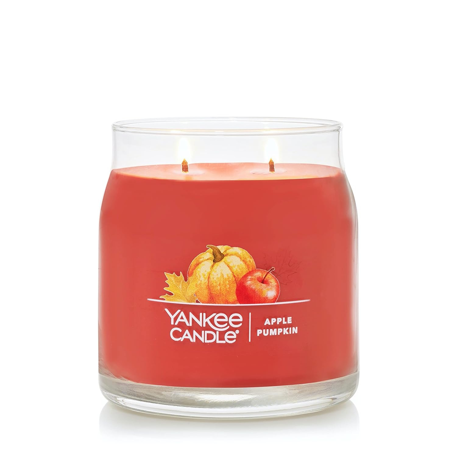 Harvest Scented Red Soy Jar Candle