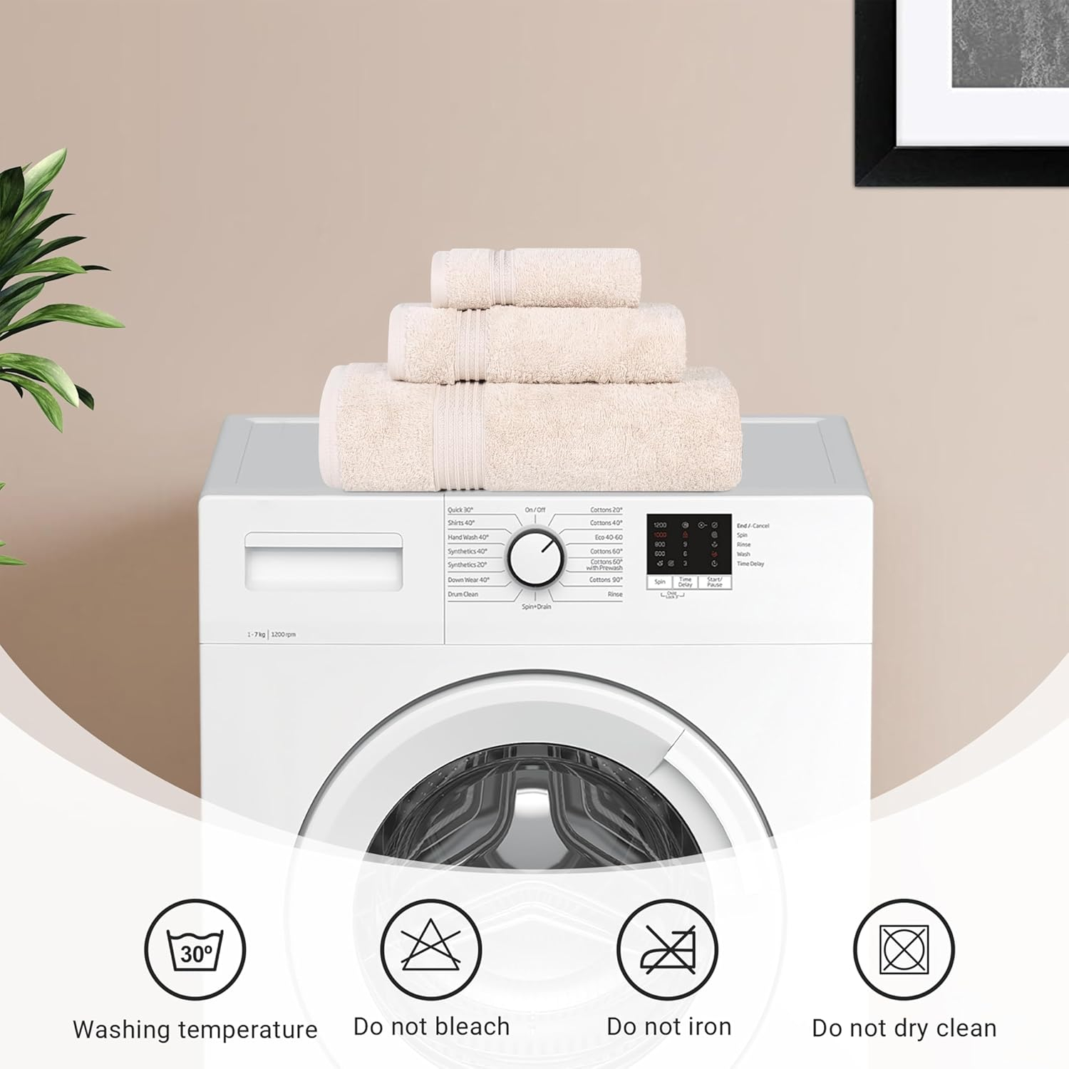 Superior Egyptian Cotton Hand Towel Set, Small Towels for Home Bathroom, Master, Guest Bath, Decor Essentials, Quick Dry, Absorbent, Kitchen, Spa, Hotel, Resort, Adult, Kids, Set of 8, Stone