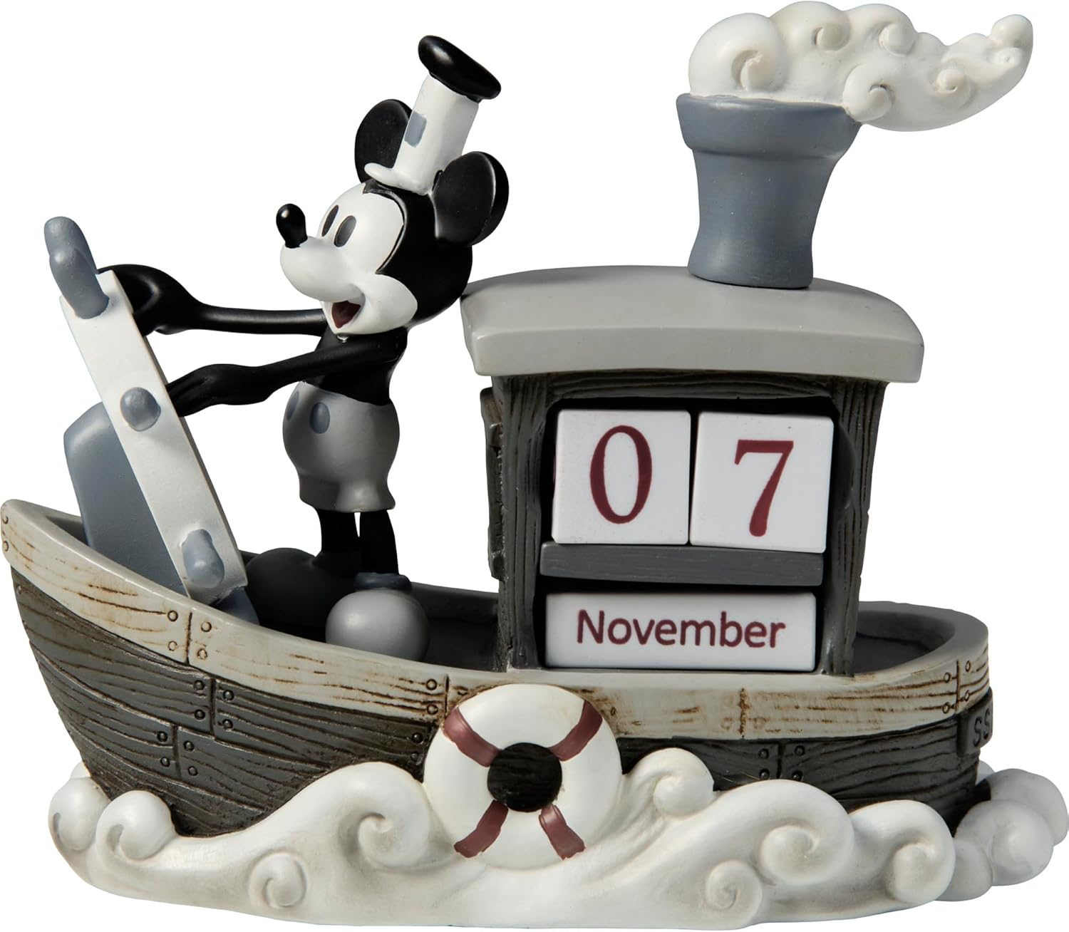 Precious Moments, Disney Showcase Collection, ‚ÄúMickey Mouse Perpetual Calendar‚Äù, Resin Figurine, #144707