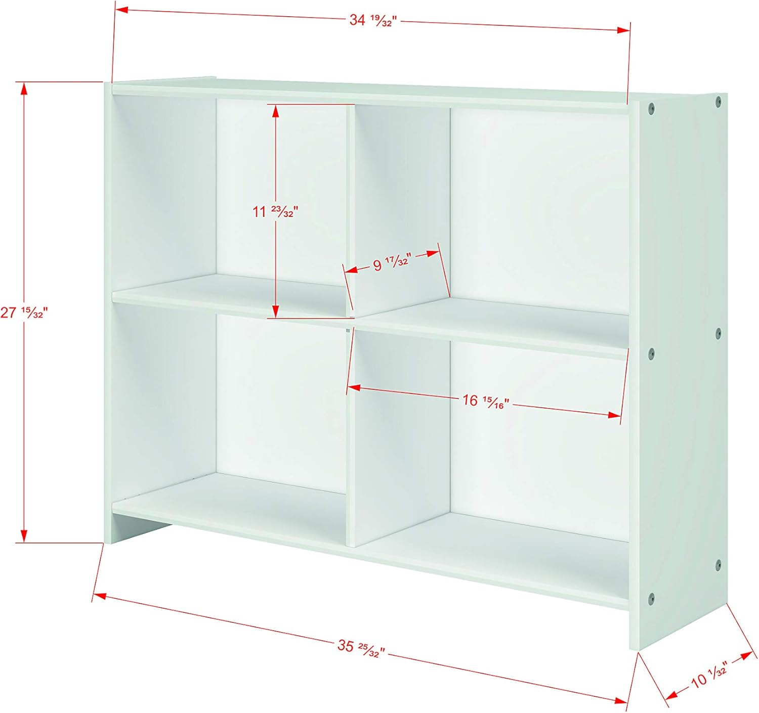 Circles Low Loft Bookcase Cappuccino