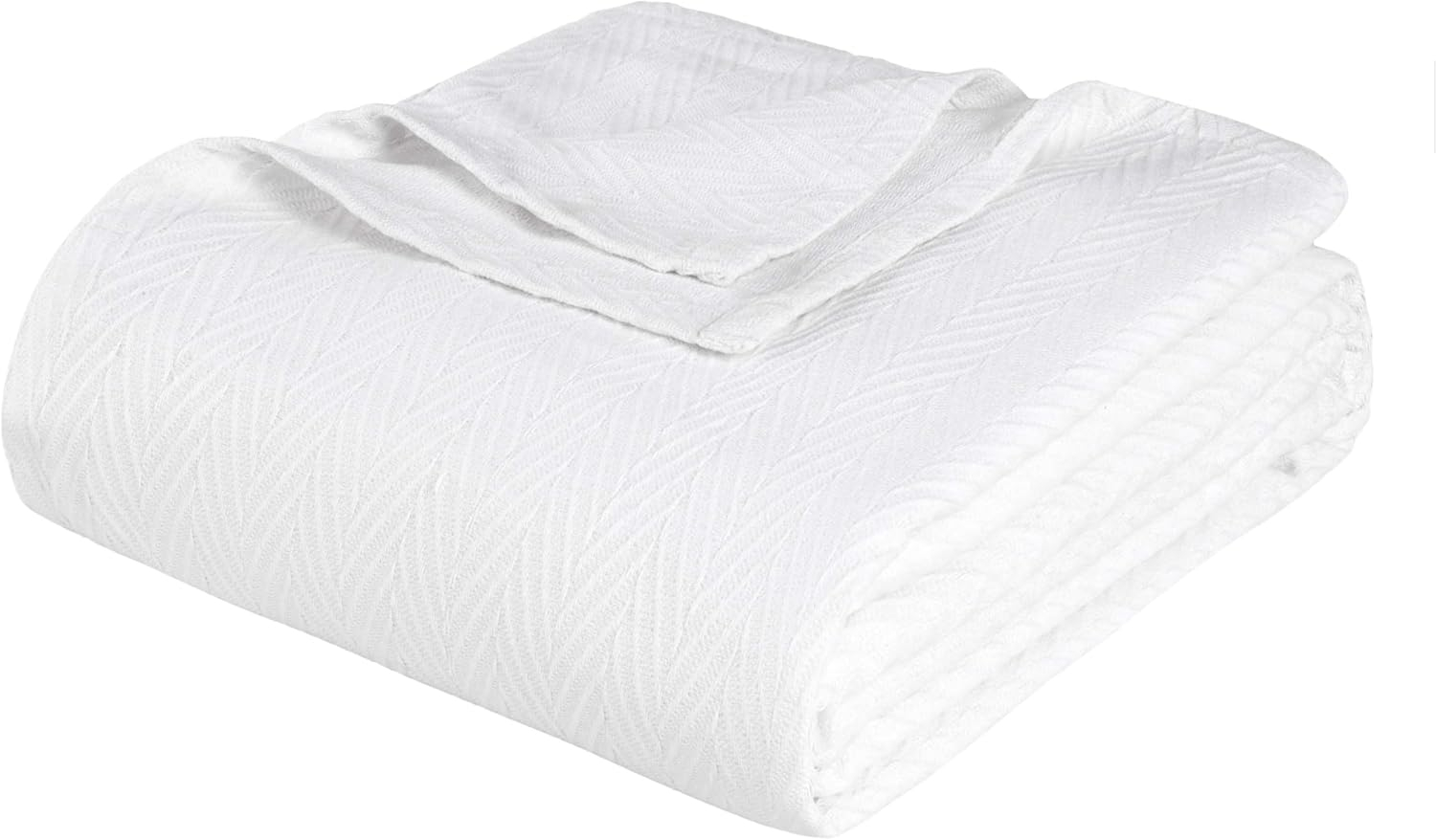 Chevron Charm King-Sized Knitted Cotton Throw - Reversible and Machine Washable