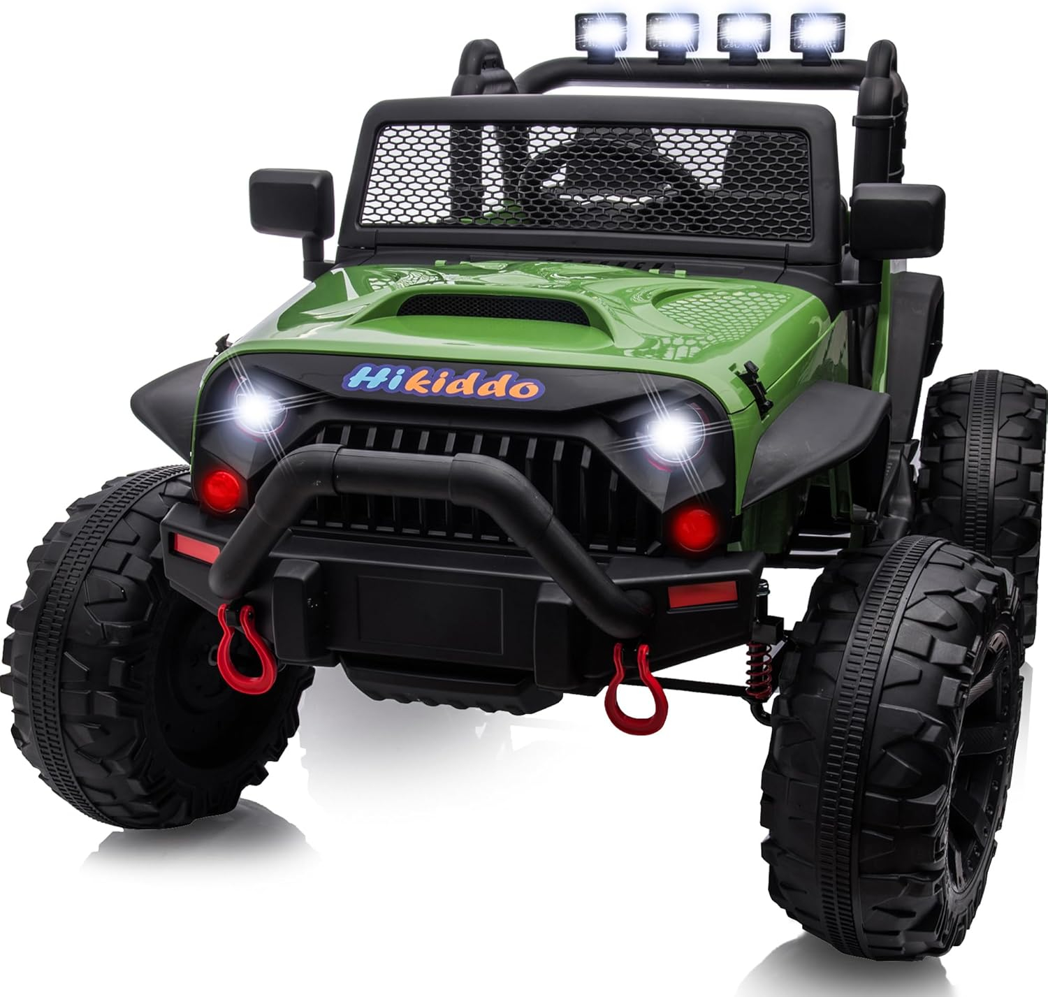 Hikiddo 24 Volt Ride on Toys, 2-Seater Ride on Truck Electric Car for Big Kids with Remote, Bluetooth - Purple