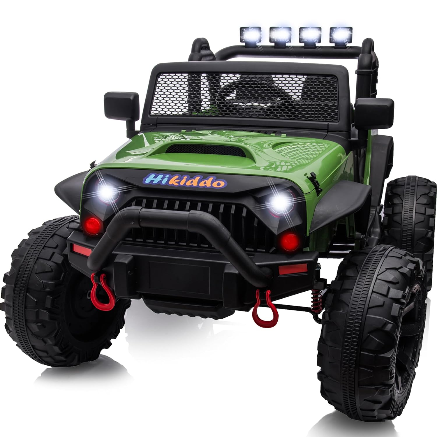 Hikiddo 24 Volt Ride on Toys, 2-Seater Ride on Truck Electric Car for Big Kids with Remote, Bluetooth - Purple