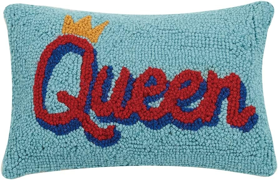 Peking Handicraft  Queen Hook Wool Lumbar Pillow | Wayfair