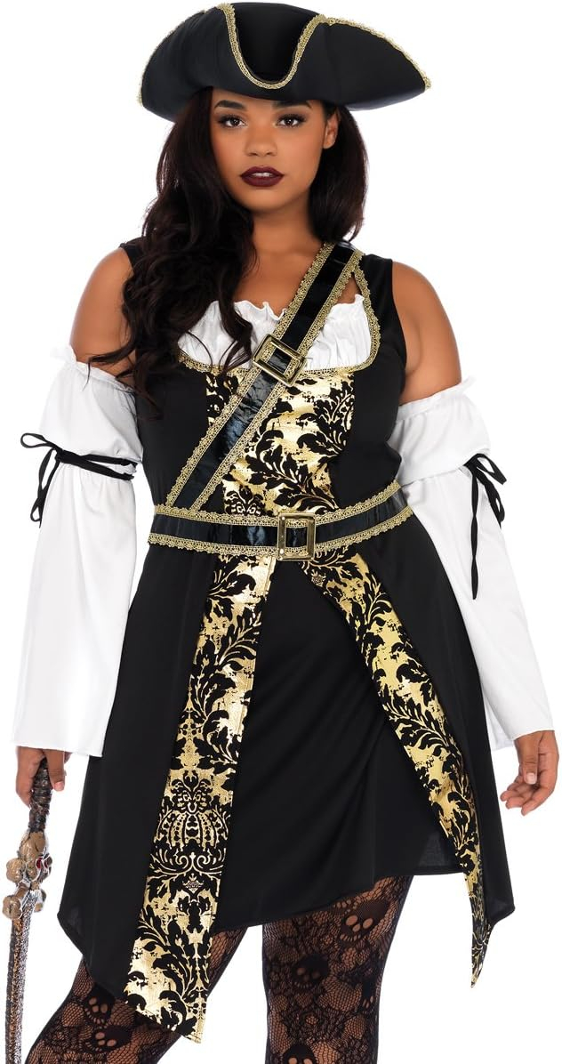 Leg Avenue Women's Black Sea Sexy Buccaneer Pirate Costume