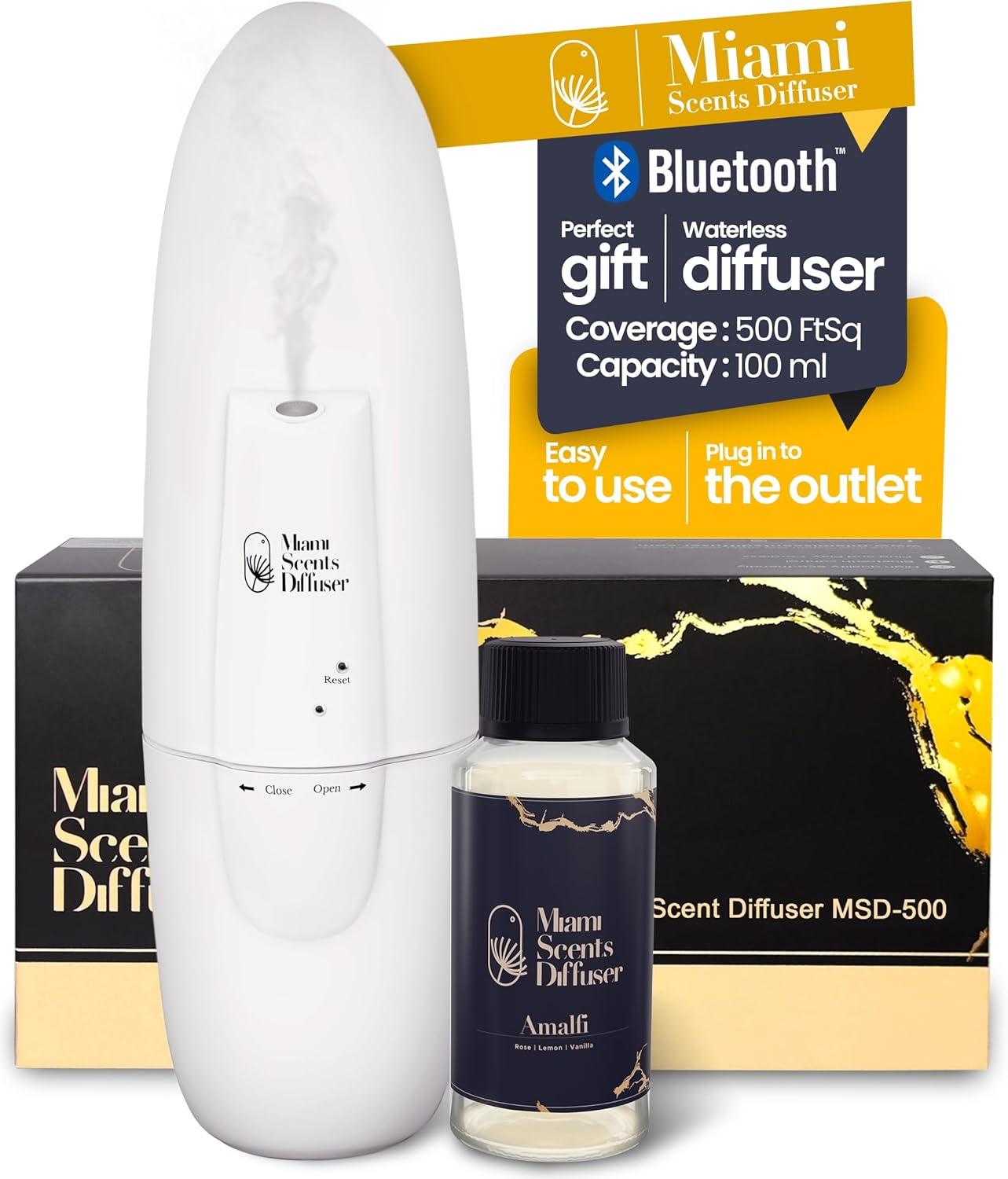Scent Car Diffuser MSD-350 Gray Santal - My Way 10 ml Included