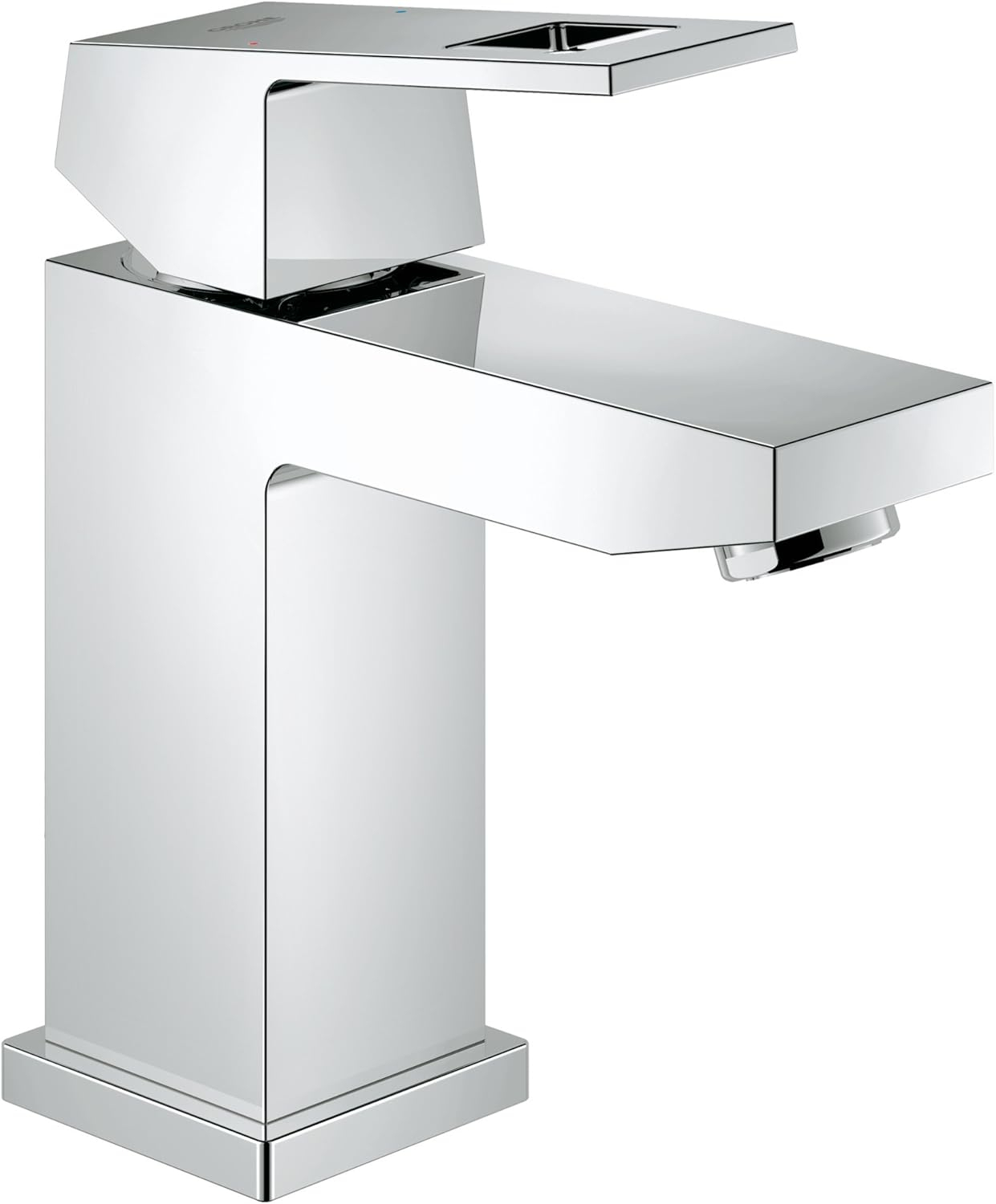 Grohe 23 133 A Eurocube 1.2 GPM Single Handle Single Hole Bathroom Faucet - Chrome