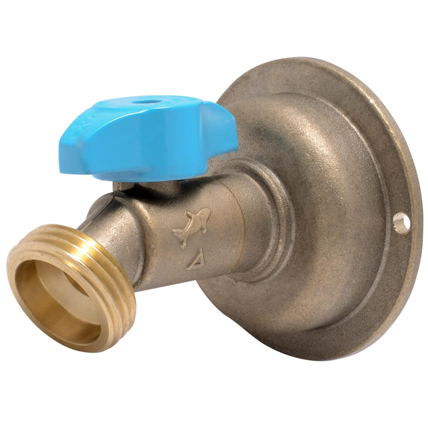 SharkBite No Kink 1/2 in. MHT X 3/4 in. MHT Anti-Siphon Brass Hose Bibb
