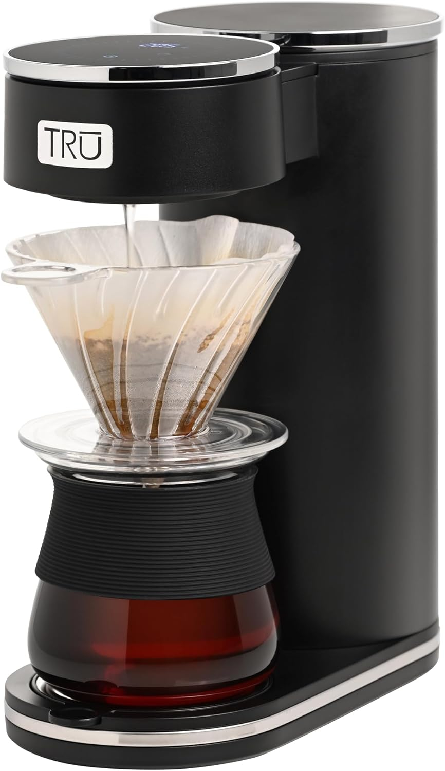 TRU Digital Control Pour Over Black 12-Cup Drip Coffee Maker