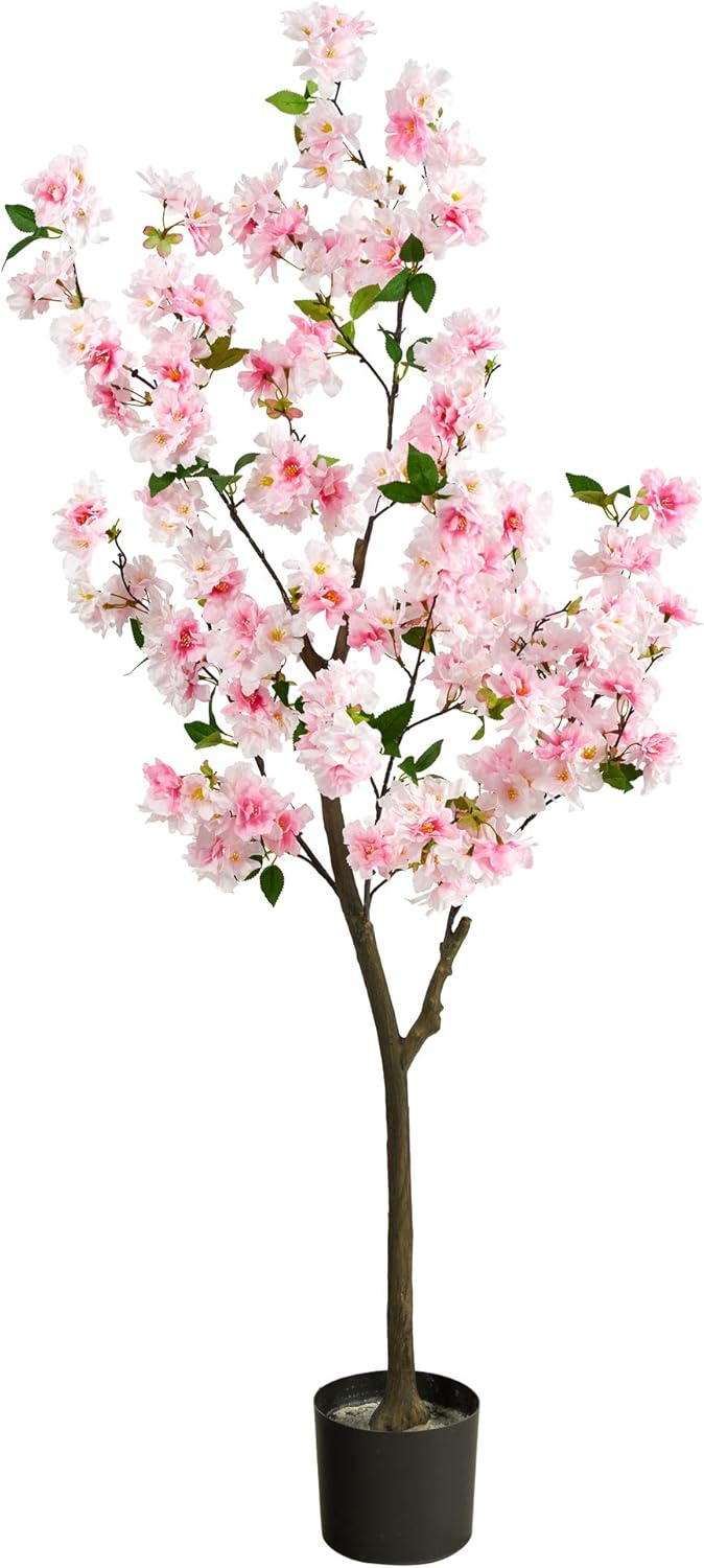 Nearly Natural 5-ft Cherry Blossom Artificial Tree