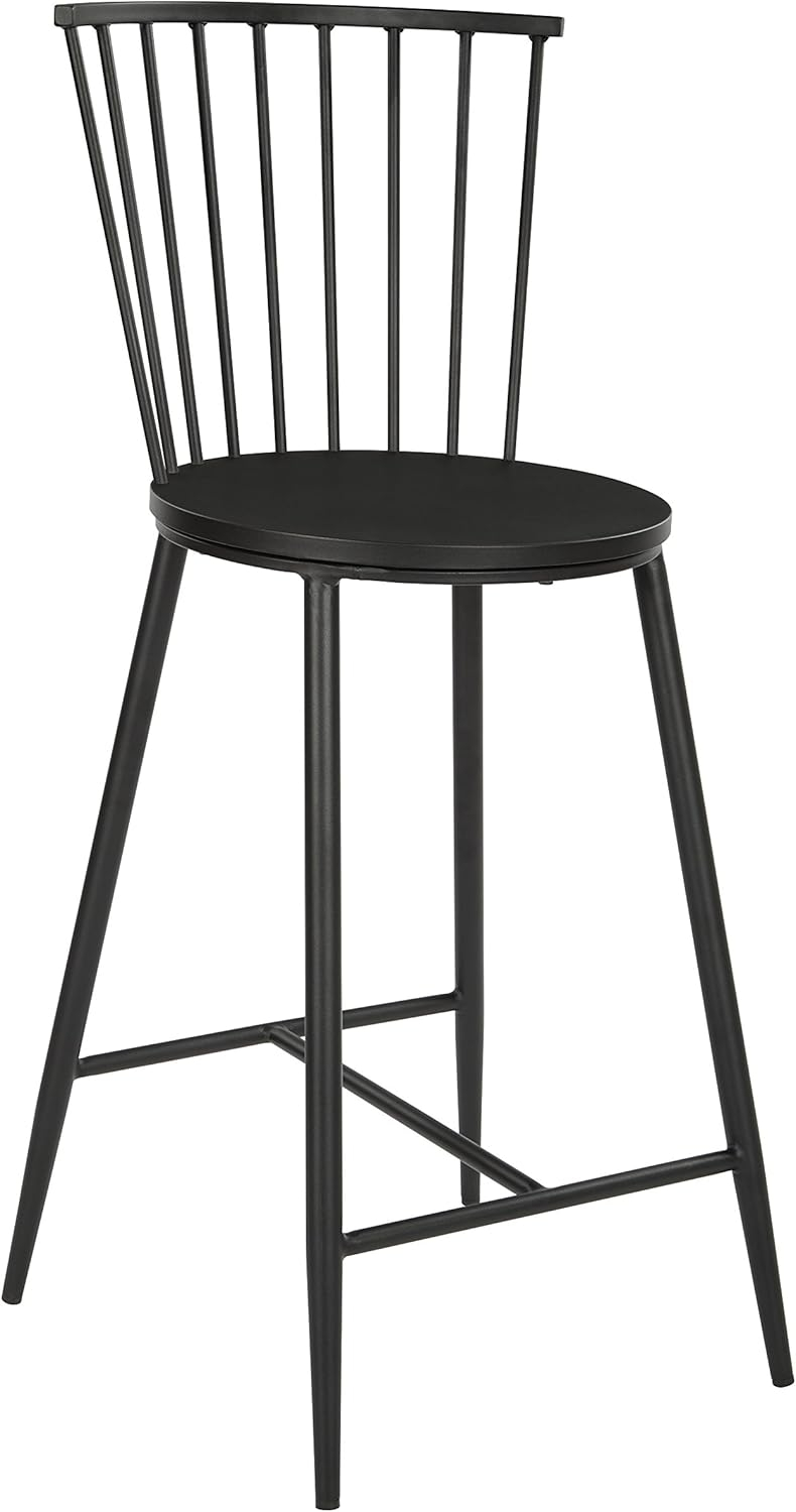 Bryce Counter Stool 26" with Black Metal Frame
