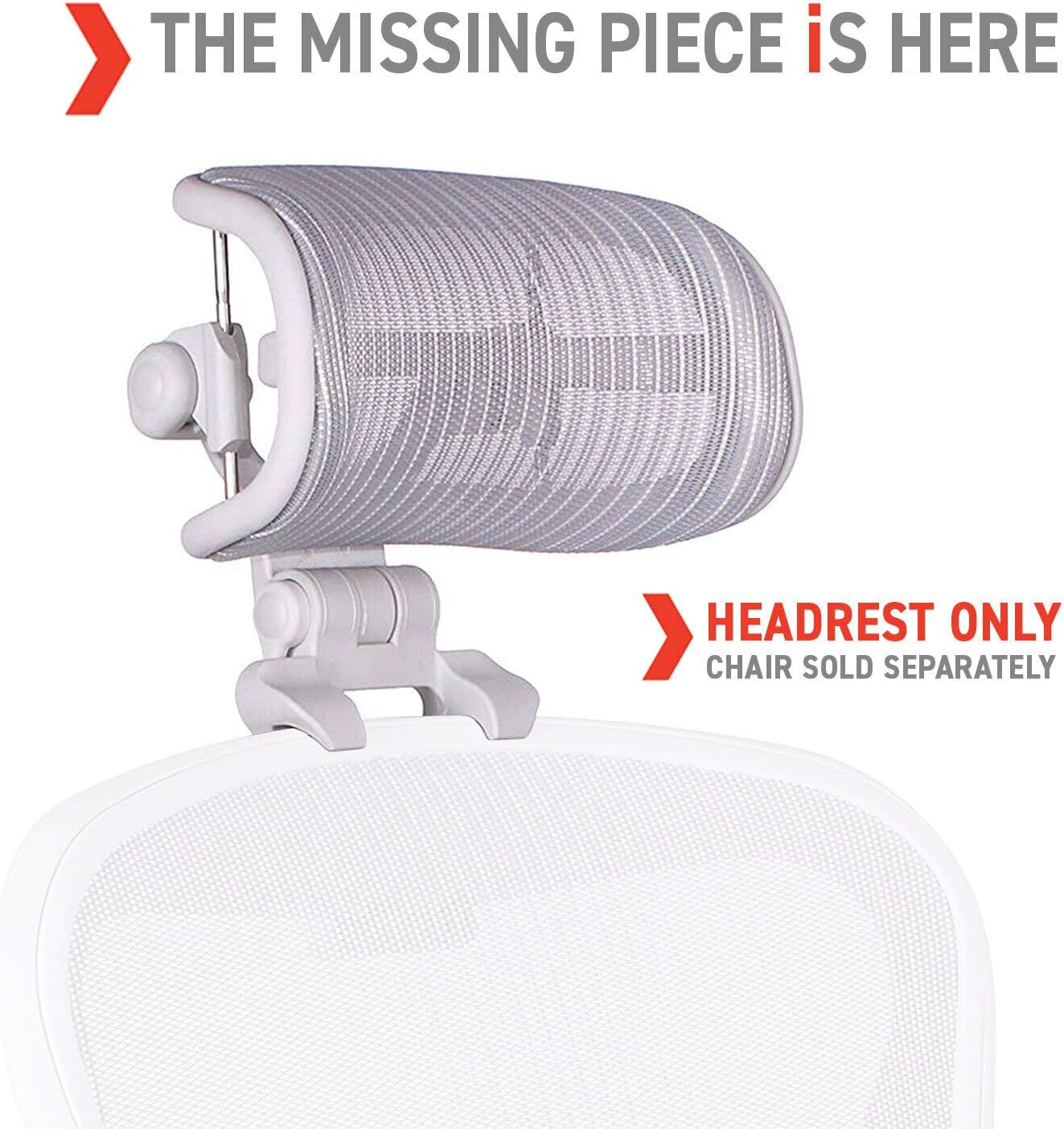 Engineered Now The Original Headrest for The Herman Miller Aeron Chair (H4 for Remastered, Mineral)