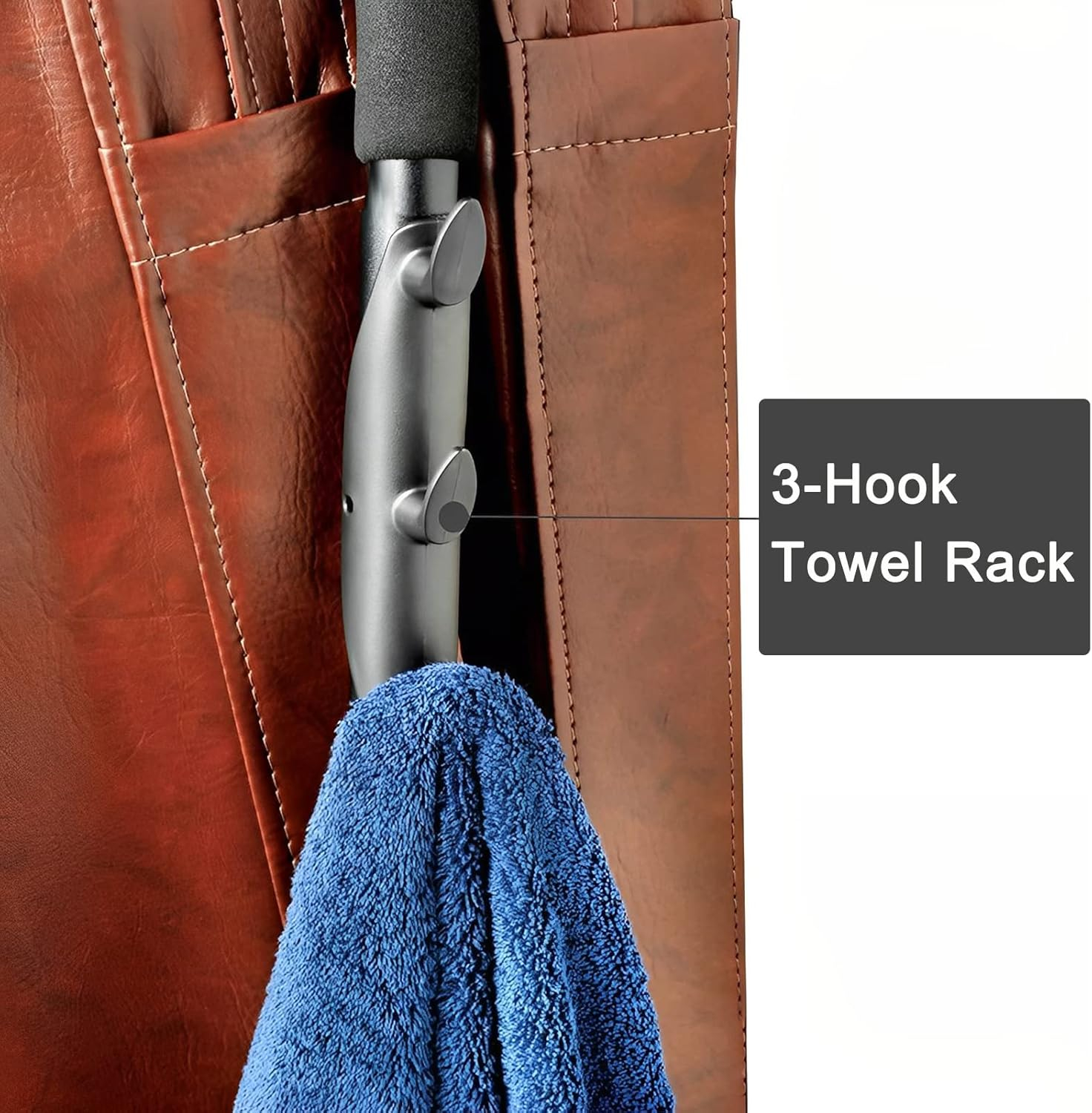 Powder-Coated Aluminum Spa and Hot Tub Cover Lift with Towel Rack