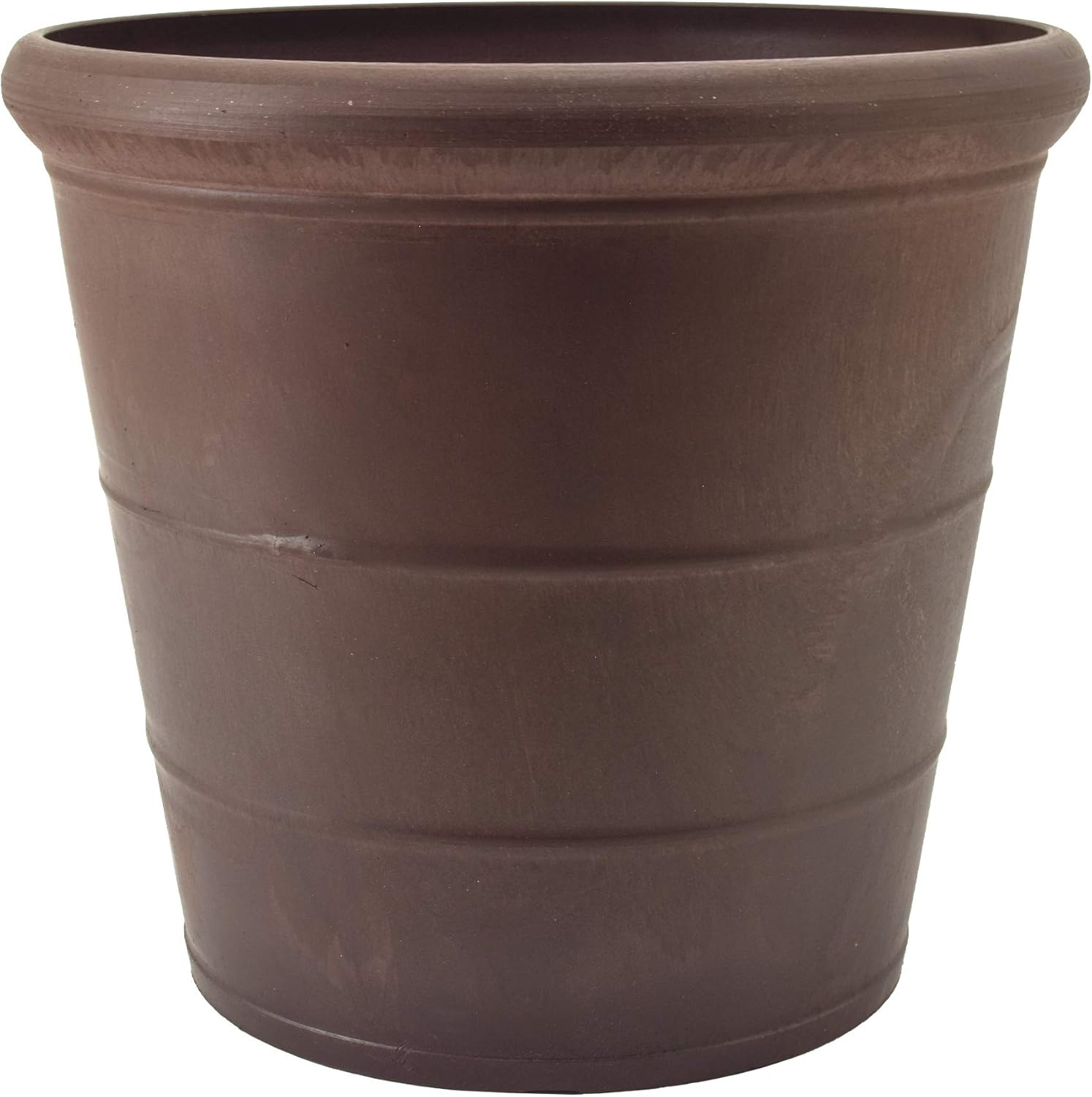 Arcadia Garden Products 11.5-in W Small Brown Plastic Indoor/Outdoor Planter