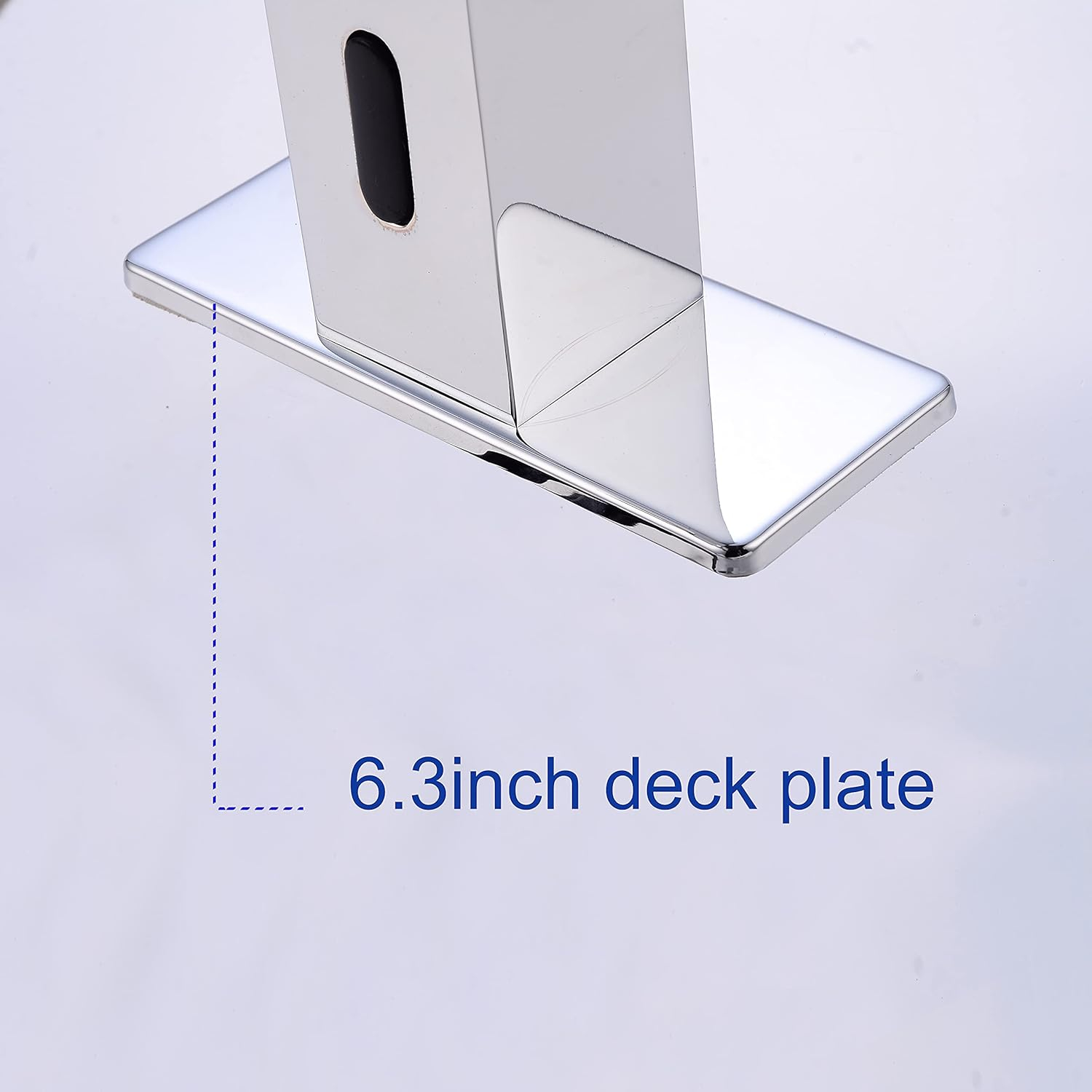 Touchless Bathroom Sink Faucet Motion Sensor Hands Free Automatic Commercial Vanity Water Faucets with Temperature Control Hot & Cold Mixing Valve Chrome