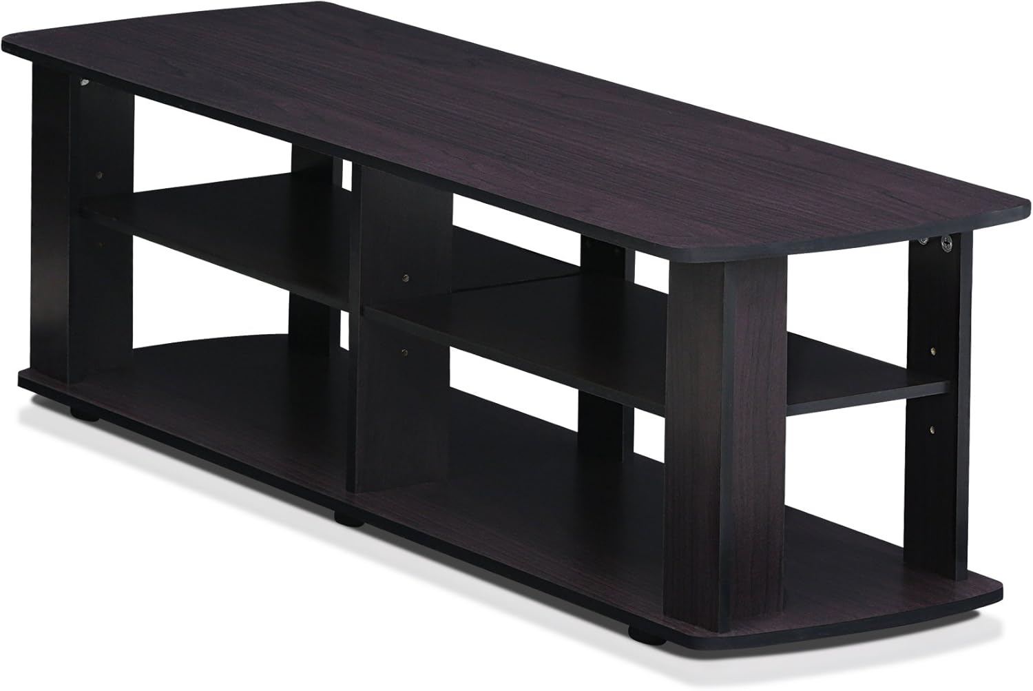 The Entertainment Center TV Stand, Dark Walnut