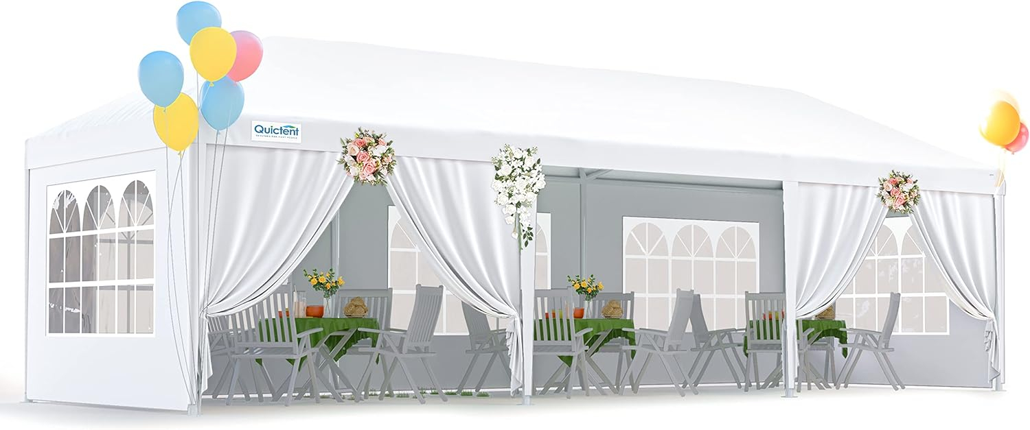 Ktaxon 10'x30' Canopy Tent Wedding Partywith Removable 5 Sidewall White