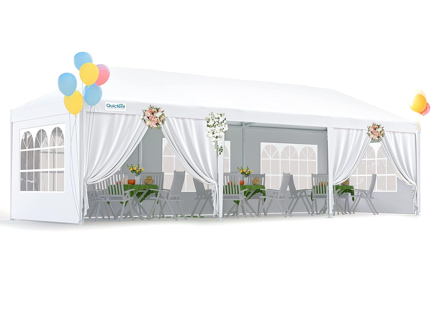 Ktaxon 10'x30' Canopy Tent Wedding Partywith Removable 5 Sidewall White