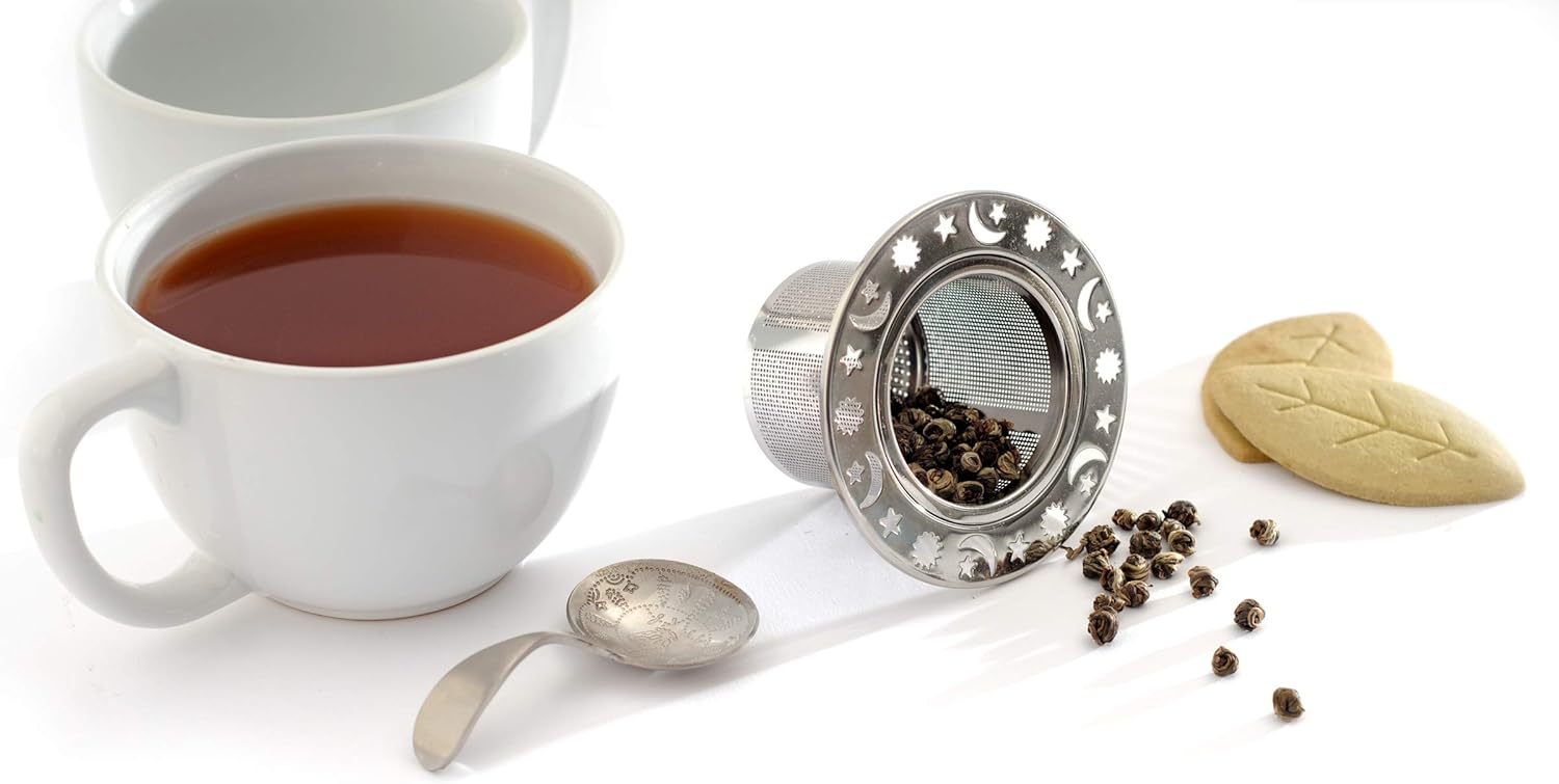 "Norpro Tea Infuser Stainless Steel Mesh Steep In Mug 3.75""/9.5cm X 2.25""/5.5cm"