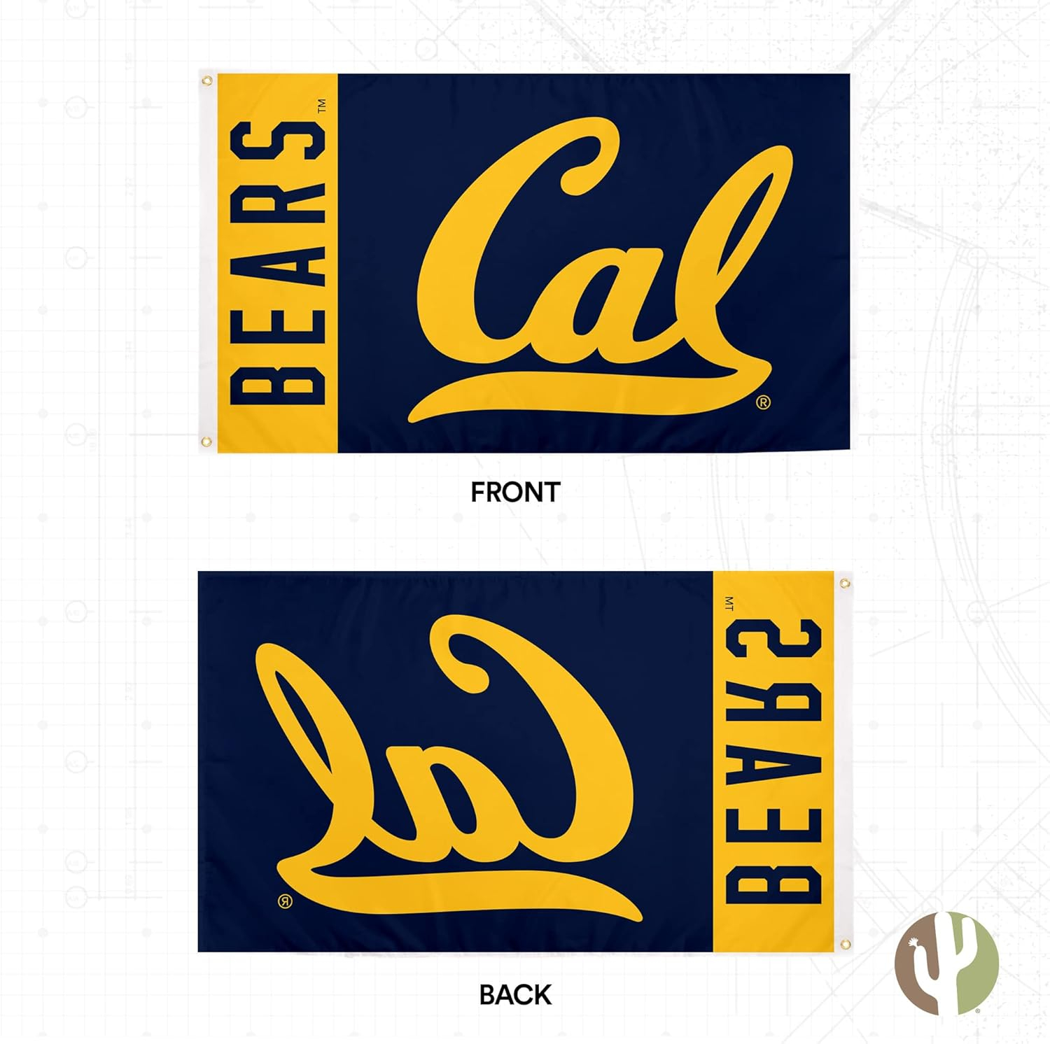Cal Berkeley Golden Bears Blue and Gold 3x5 Polyester Flag