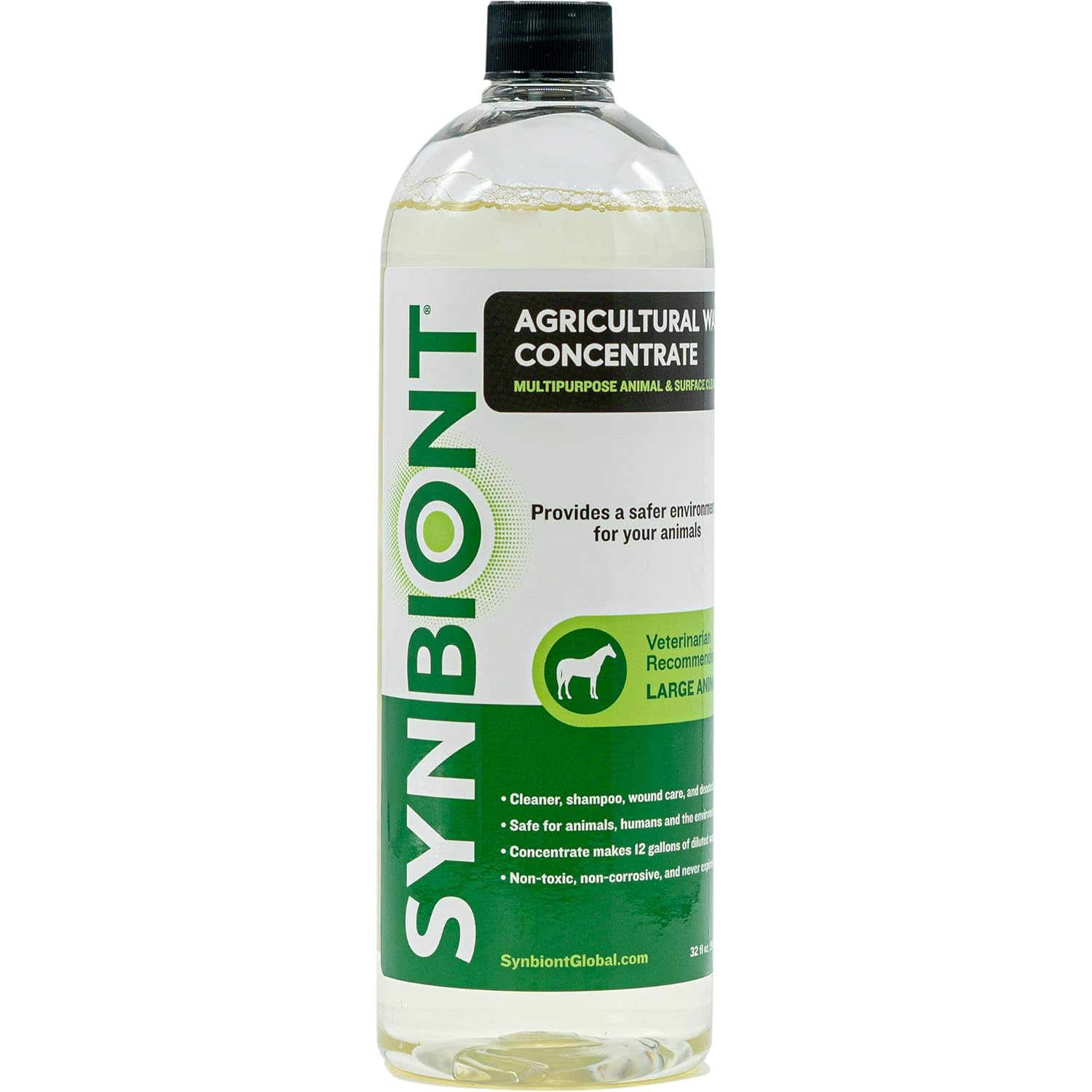 Synbiont Agricultural Wash 32 oz Concentrate Ag Wash - Horse Shampoo Pet Supplies Dog Shampoo Horse Tack Wash