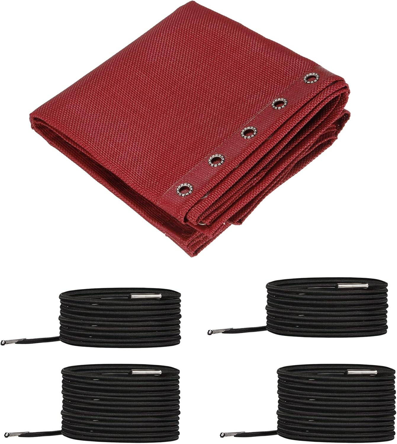 Uxcell Gravity Chair Replacement Fabric Recliners Repair Kit with Ropes, Red