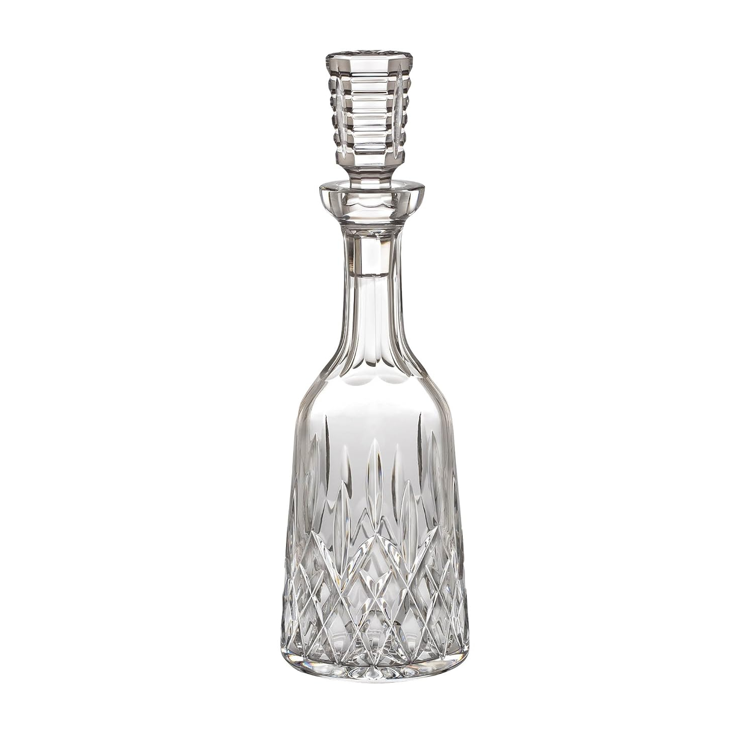 Elegant Clear Crystal Wine Decanter with Stopper