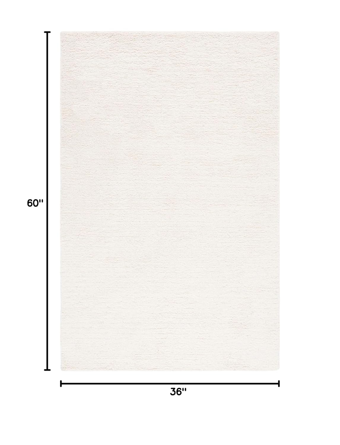 SAFAVIEH Casablanca Collection Accent Rug - 3' x 5', Ivory, Handmade Stripe Wool 0.8-inch Thick, Ideal for High Traffic Areas in Entryway, Living Room, Bedroom (CSB792A)