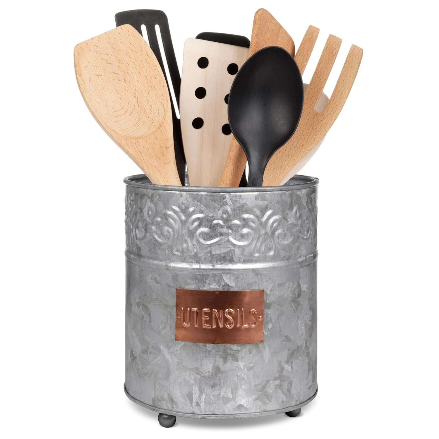 August Grove® Galvanized Utensil Crock