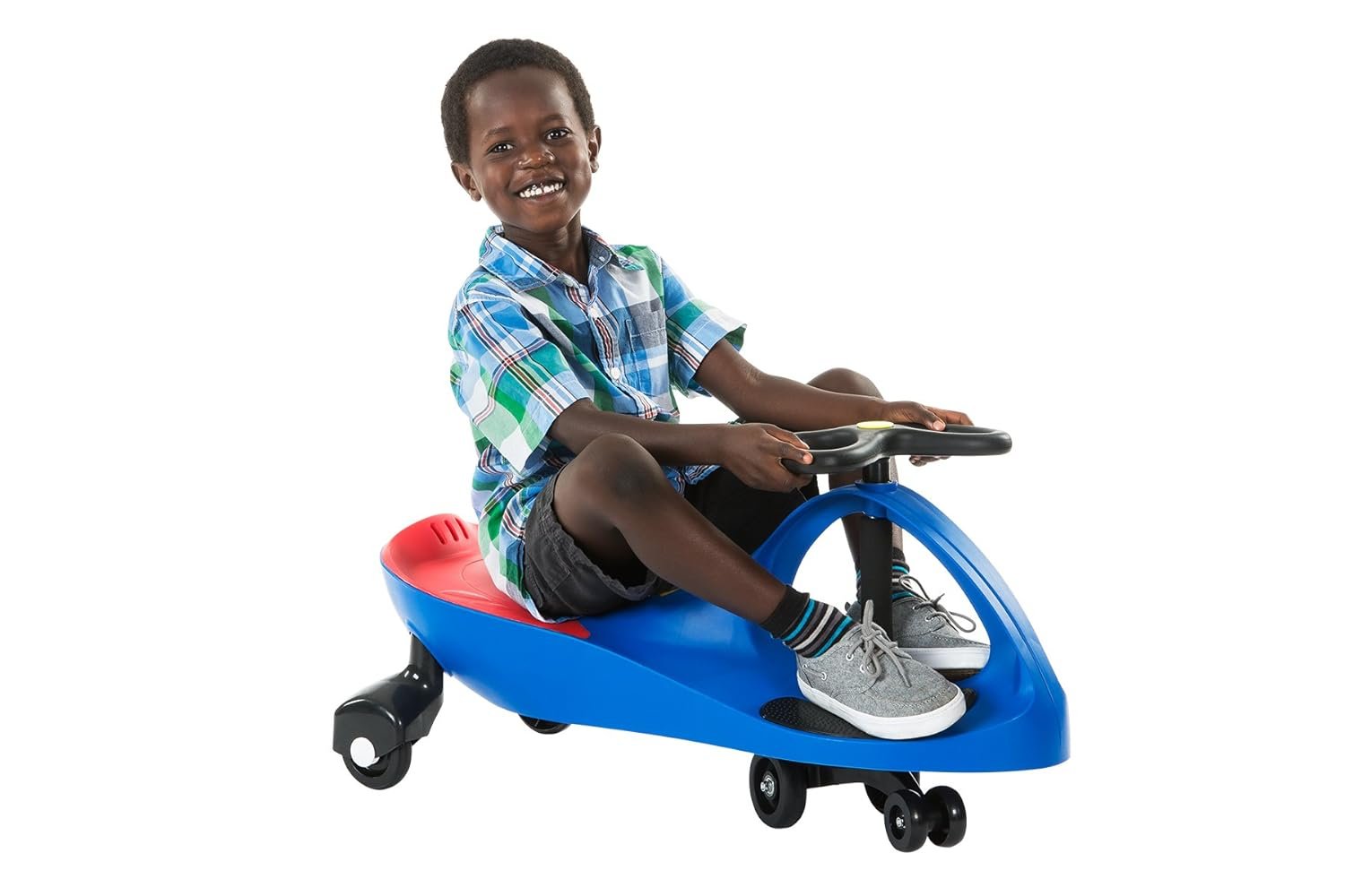 Blue and Red ABS Plastic Kid-Powered Ride-On Toy