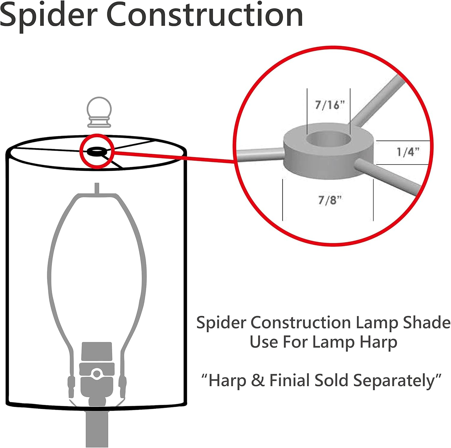 Aspen Creative 31161 Transitional Drum (Cylinder) Shaped Spider Construction Lamp Shade in Hunter Green & White Striped, 16" wide (16" x 16" x 11")