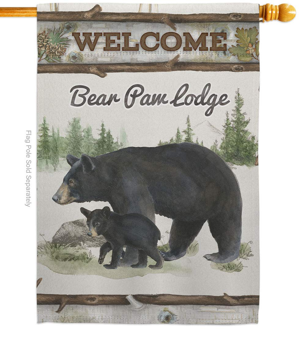 Breeze Decor Double Sided 40'' H x 28'' W Polyester Animal House Flag