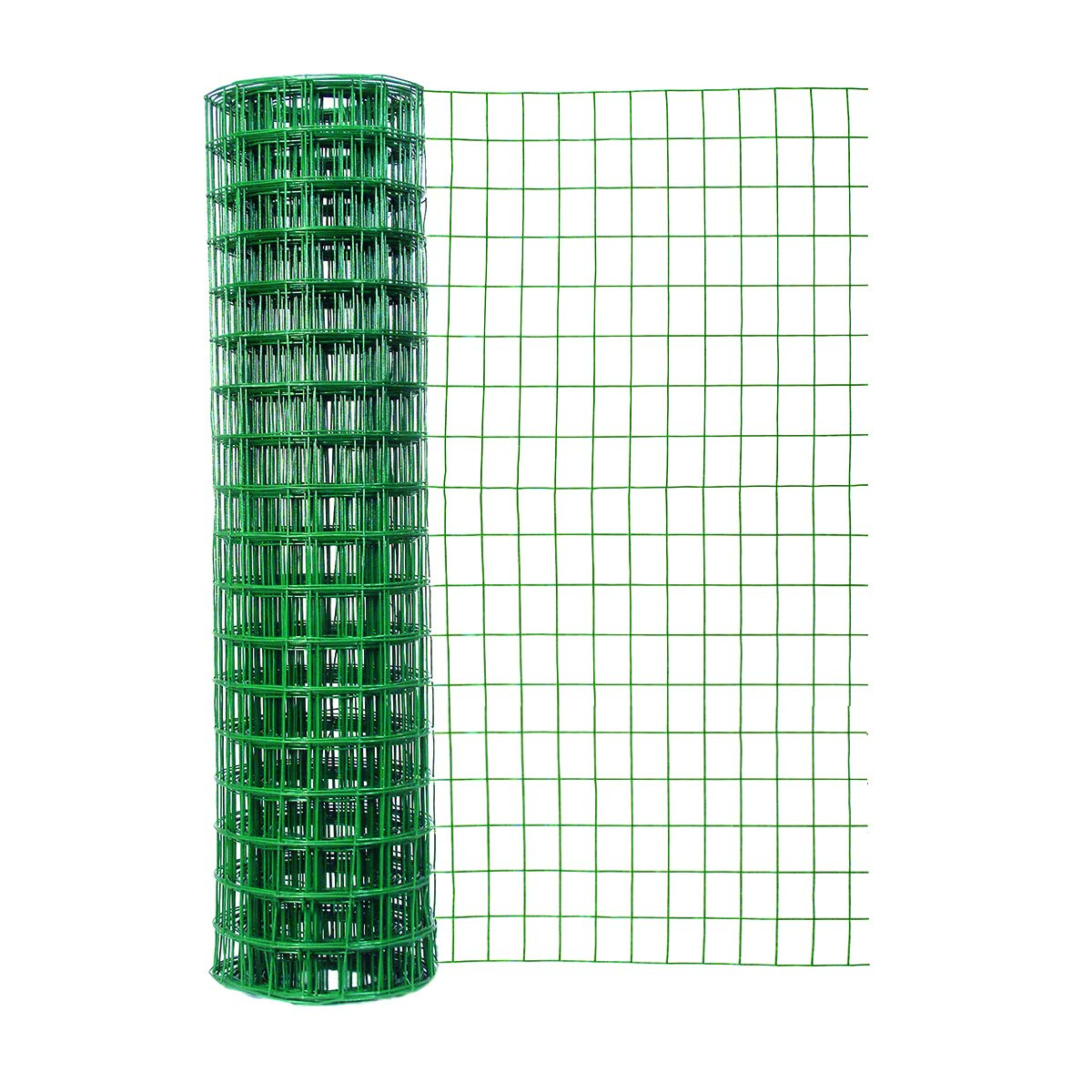 Garden Zone Green Vinyl Coated 48 in. H x 50 ft. L Steel Fence